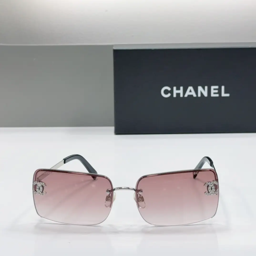 Chanel Vintage-Style Frameless Sunglasses