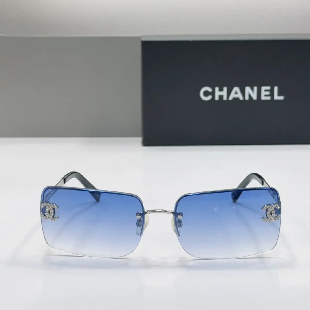 Chanel Vintage-Style Frameless Sunglasses