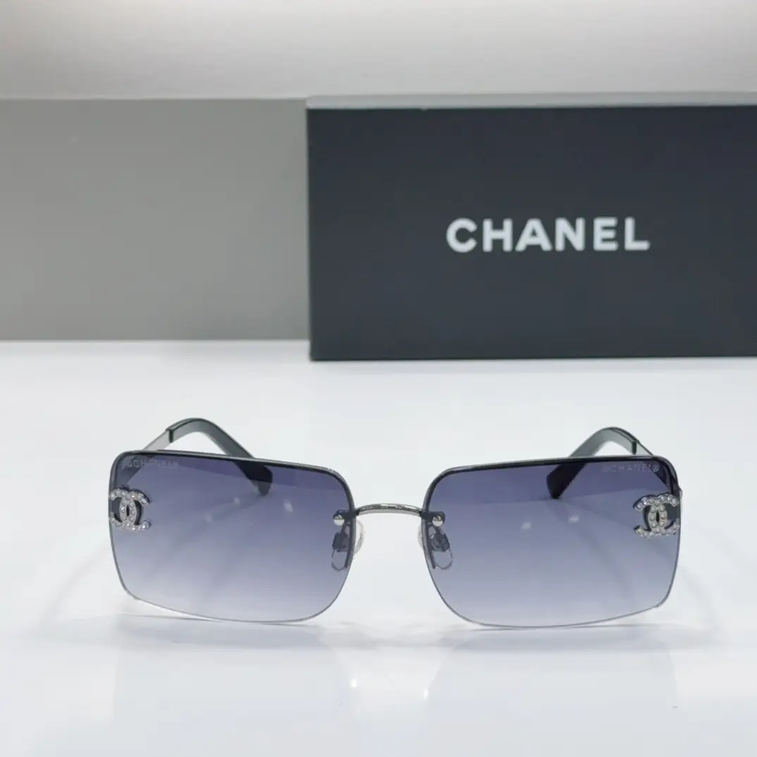 Chanel Vintage-Style Frameless Sunglasses