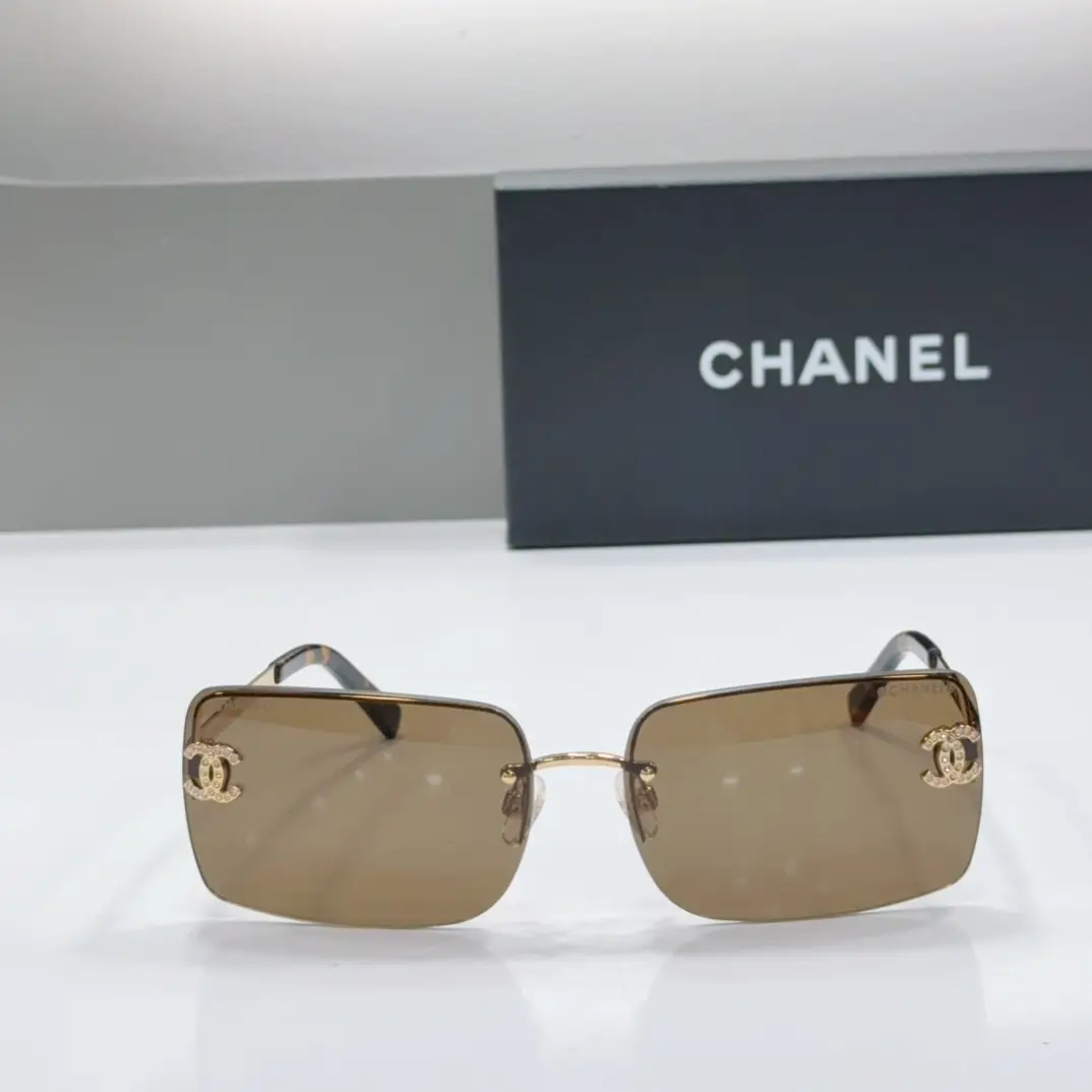 Chanel Vintage-Style Frameless Sunglasses