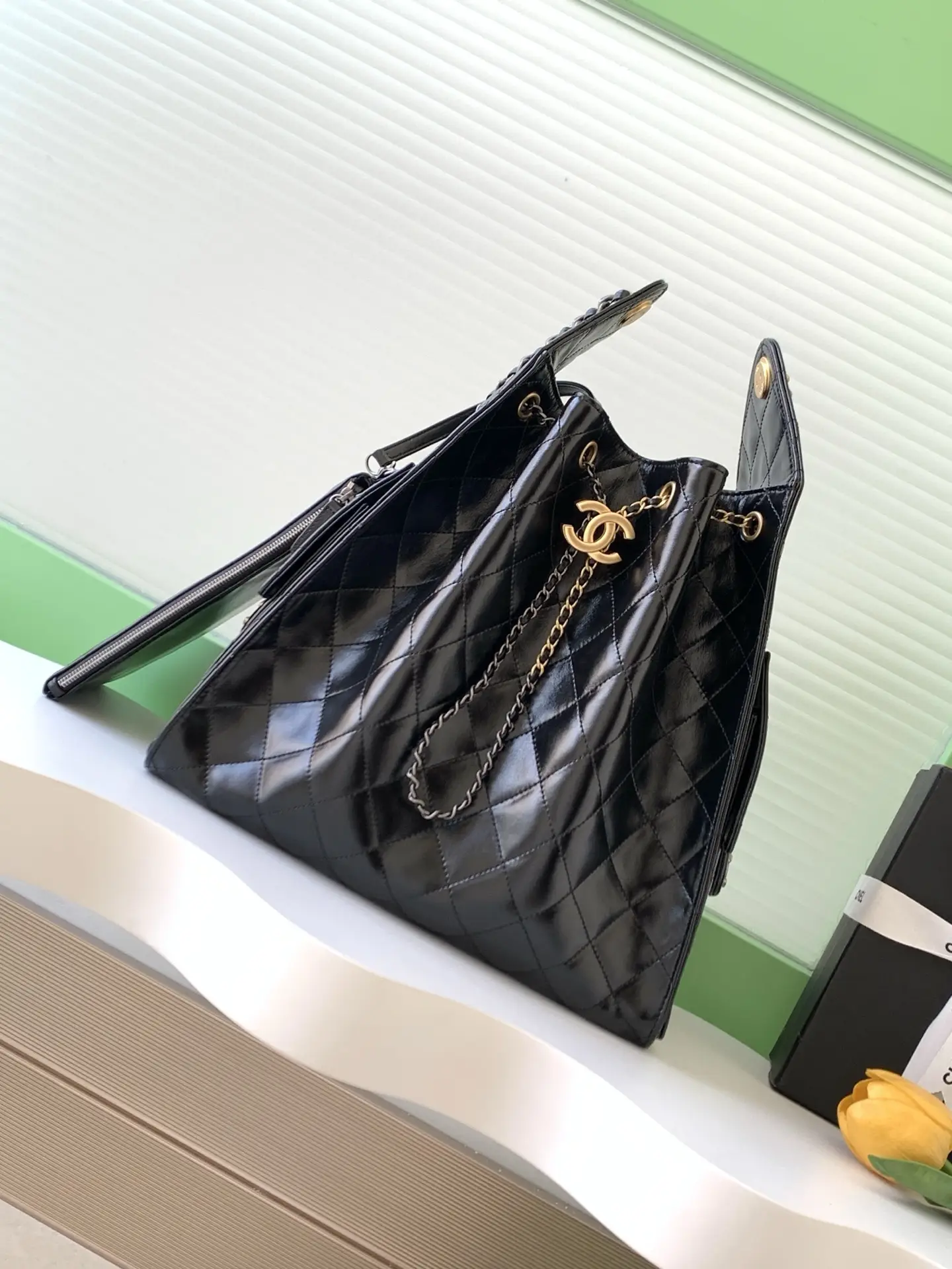 Chanel 25 Medium Handbag AS5311 Black