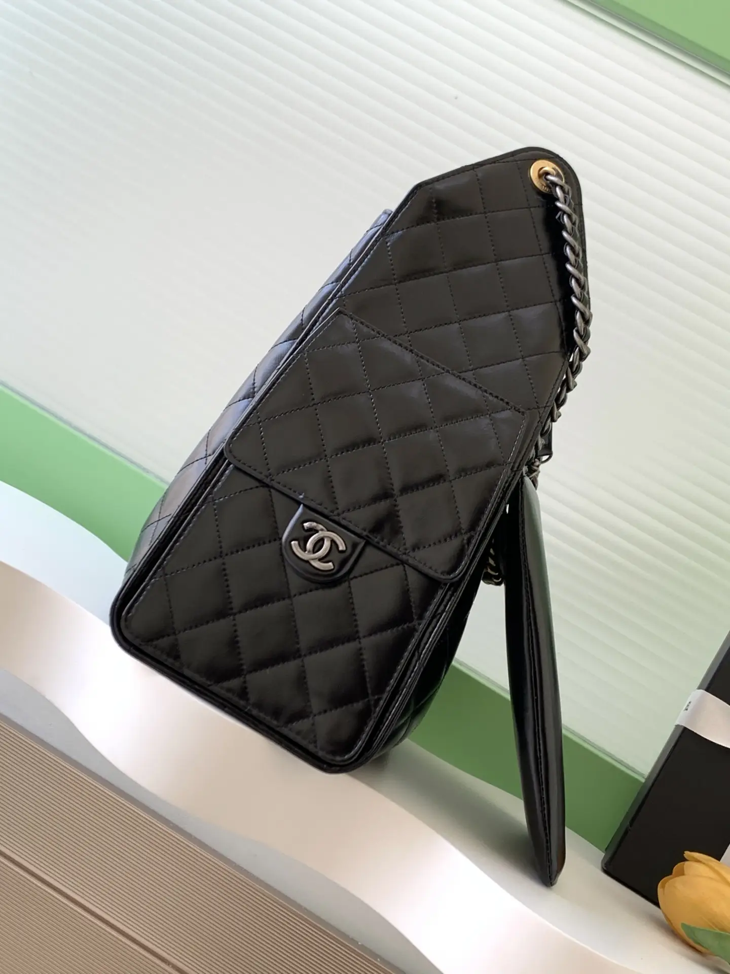 Chanel 25 Medium Handbag AS5311 Black