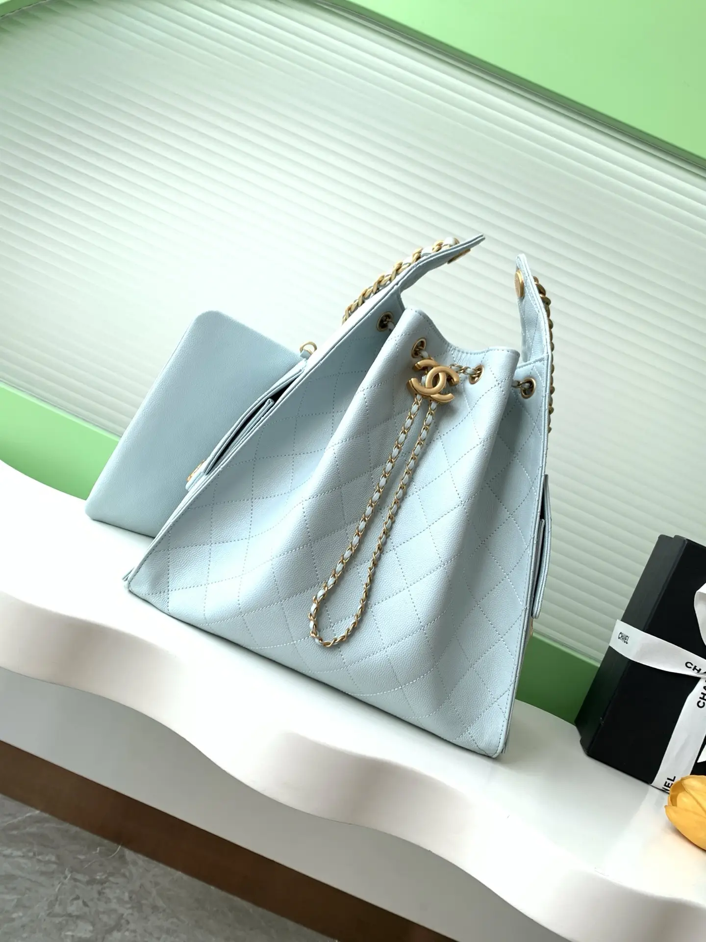 Chanel 25 Medium Handbag AS5311 Blue