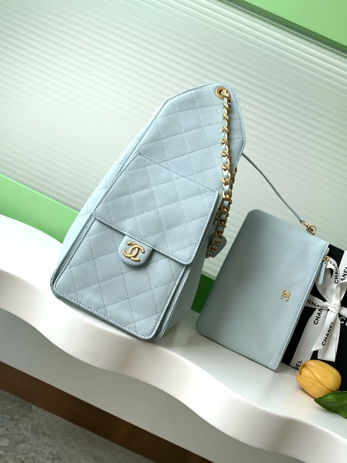 Chanel 25 Medium Handbag AS5311 Blue