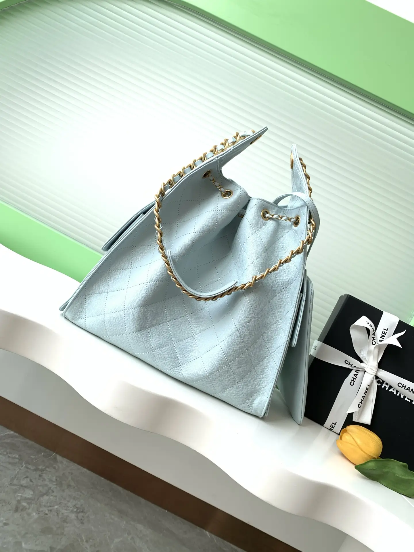 Chanel 25 Medium Handbag AS5311 Blue