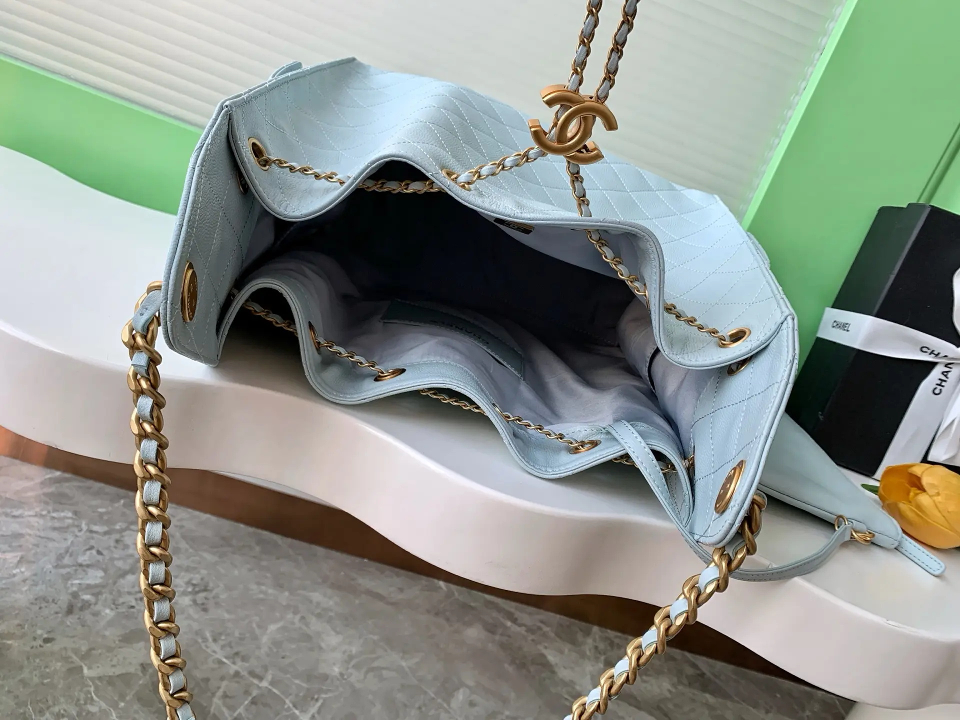 Chanel 25 Medium Handbag AS5311 Blue