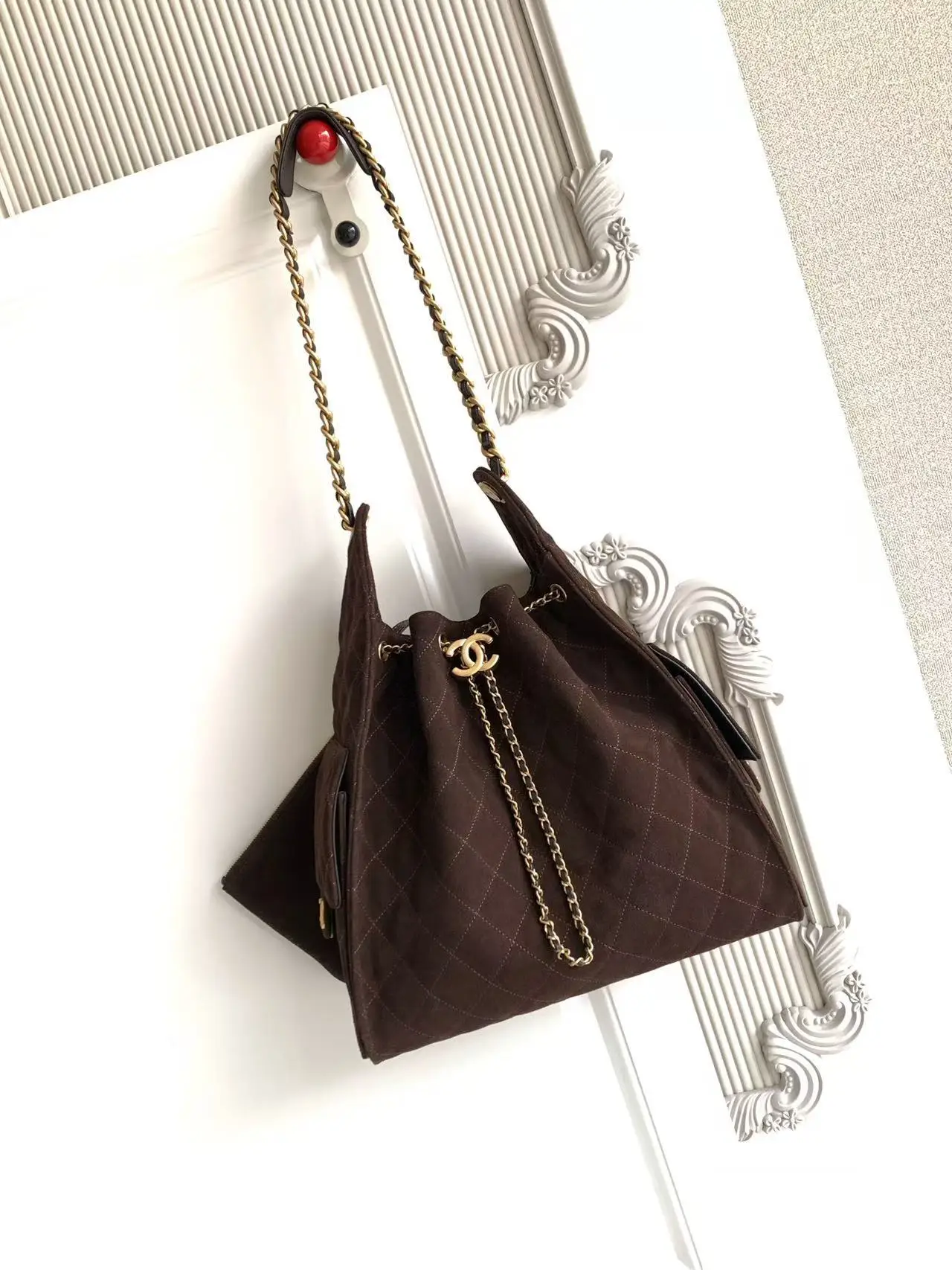 Chanel 25 Medium Handbag AS5311 Brown