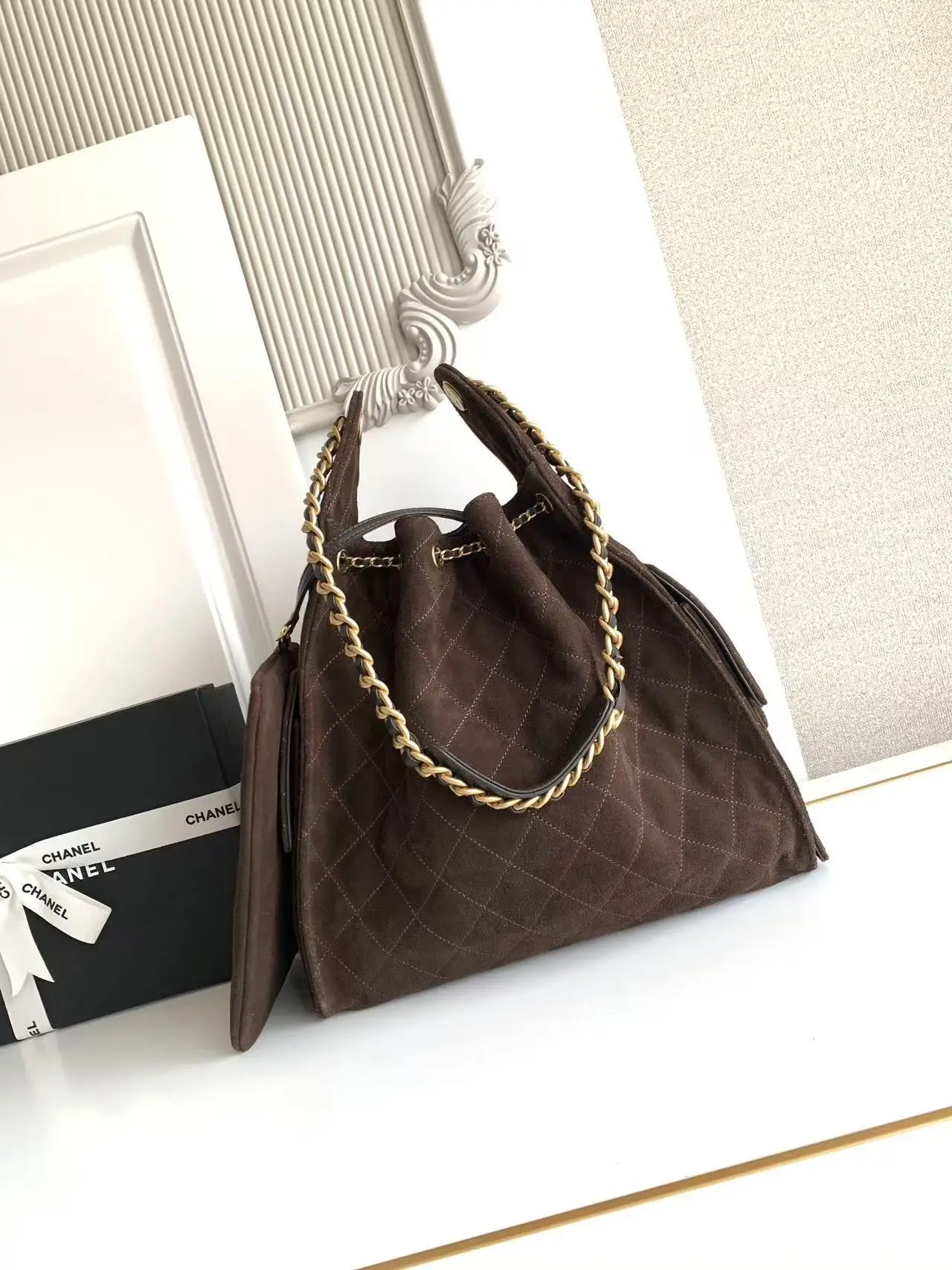 Chanel 25 Medium Handbag AS5311 Brown