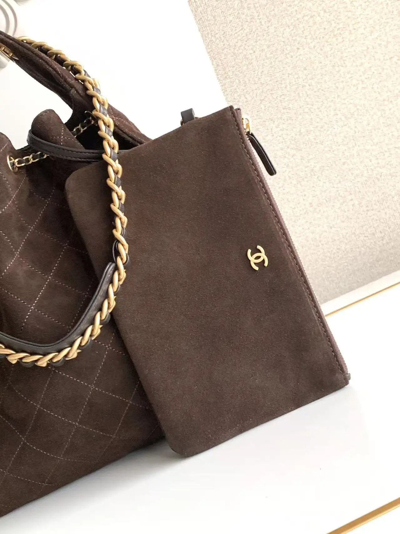 Chanel 25 Medium Handbag AS5311 Brown