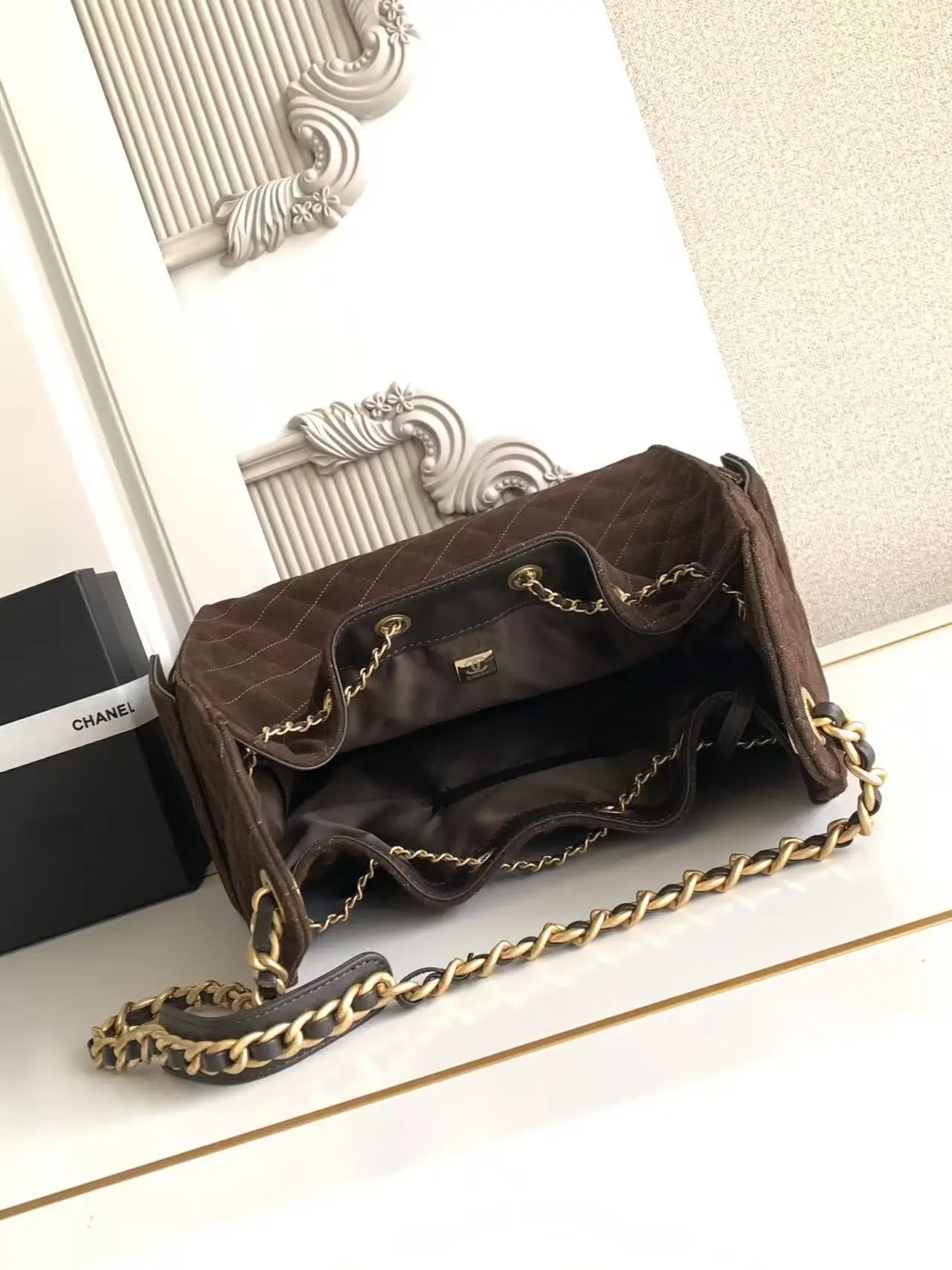 Chanel 25 Medium Handbag AS5311 Brown