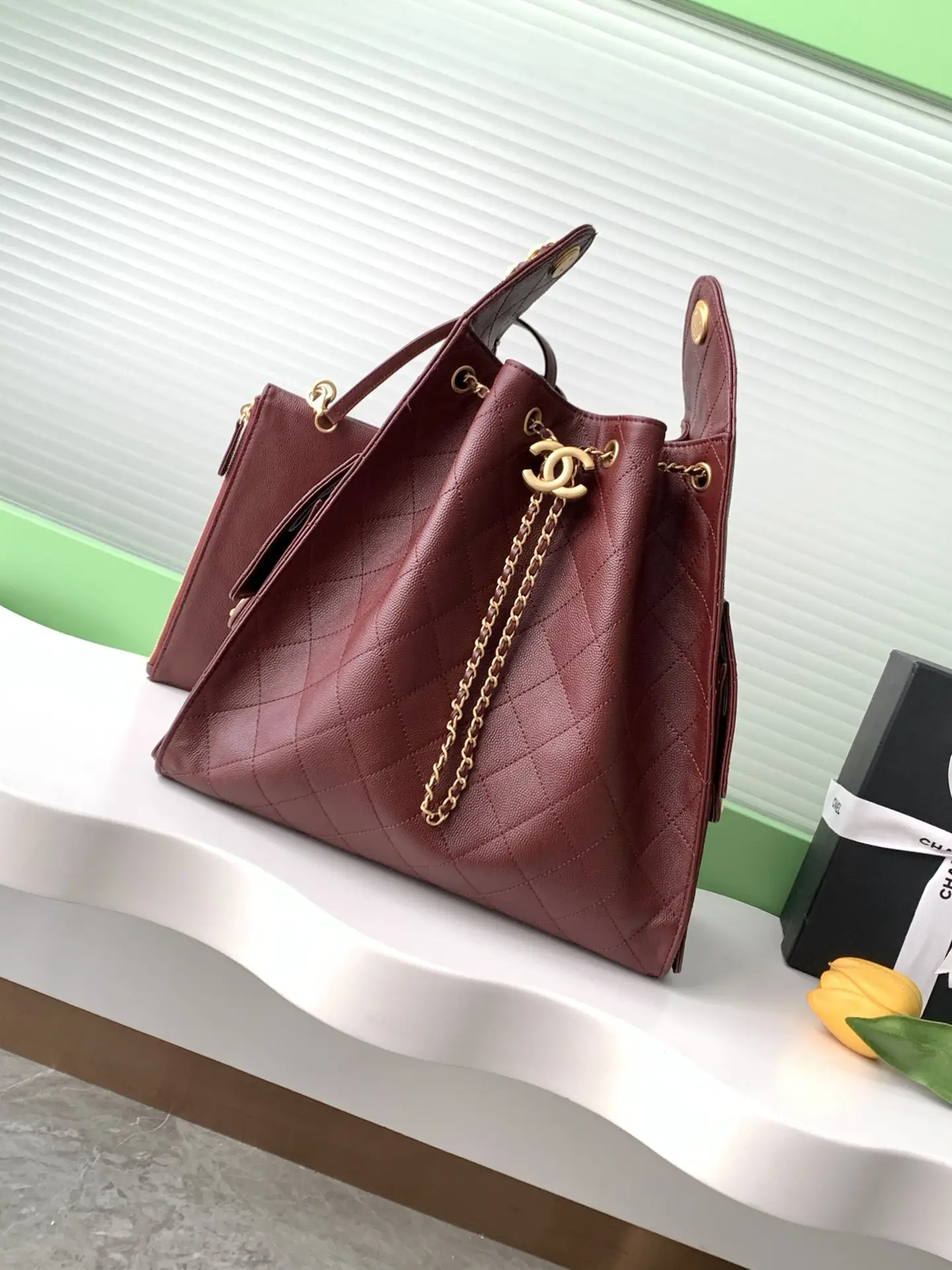 Chanel 25 Medium Handbag AS5311 Burgundy