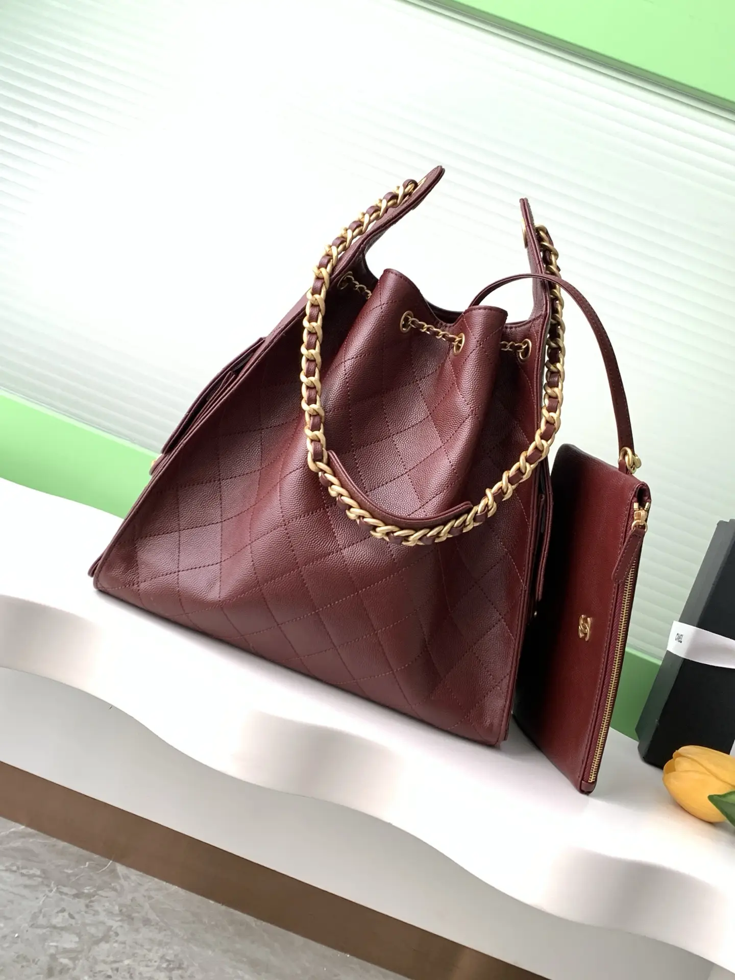 Chanel 25 Medium Handbag AS5311 Burgundy