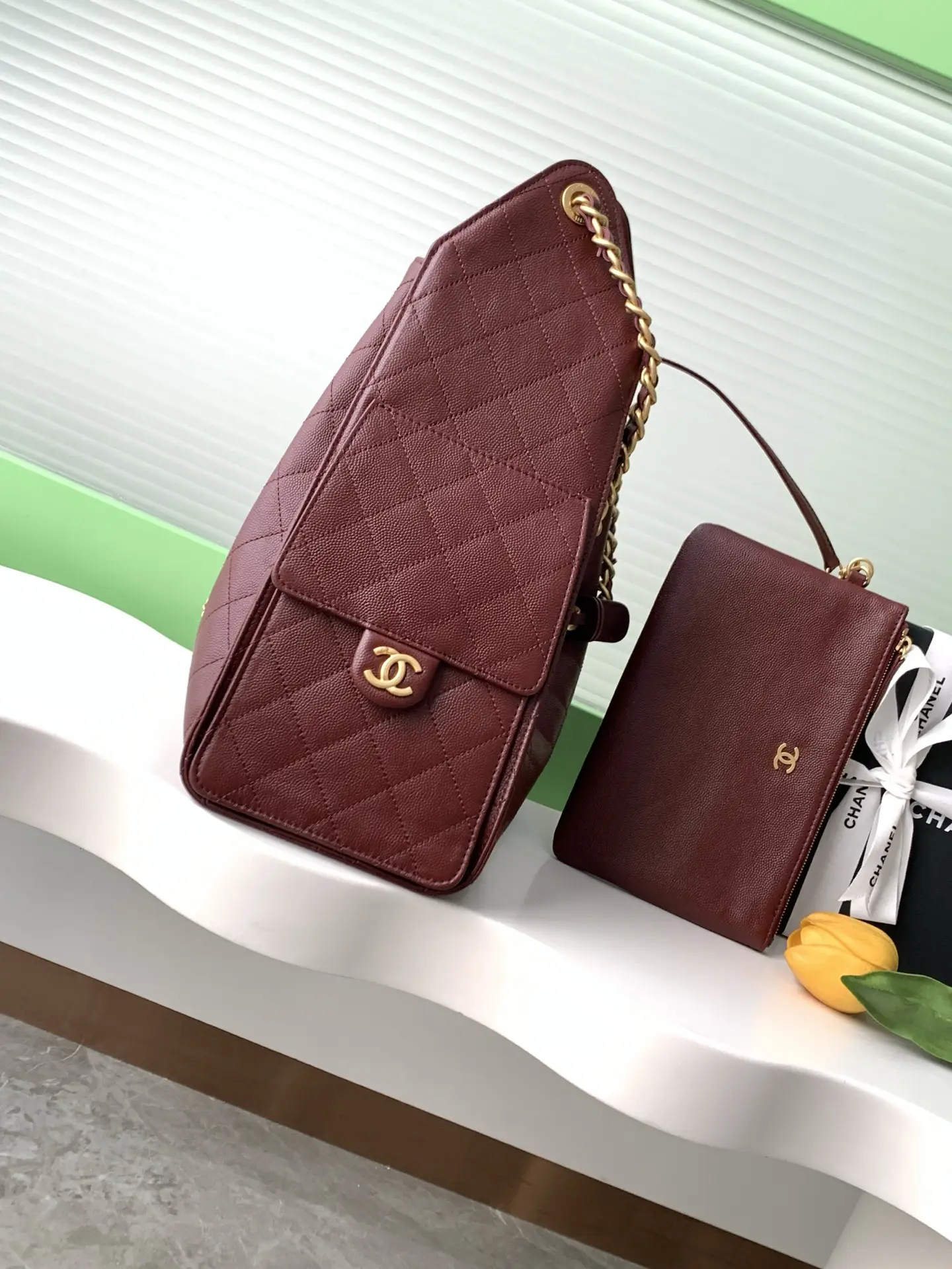 Chanel 25 Medium Handbag AS5311 Burgundy