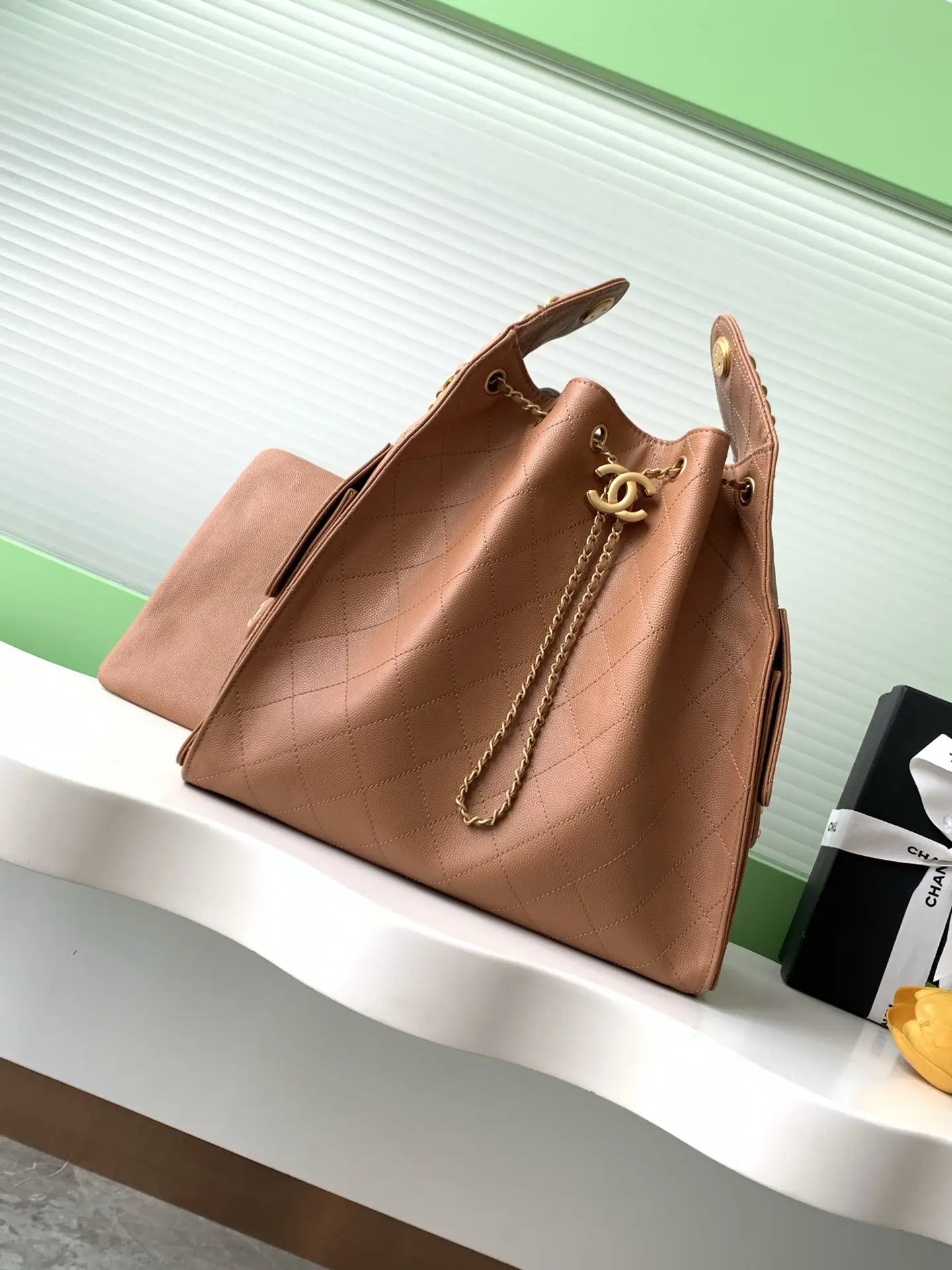 Chanel 25 Medium Handbag AS5311 Caramel