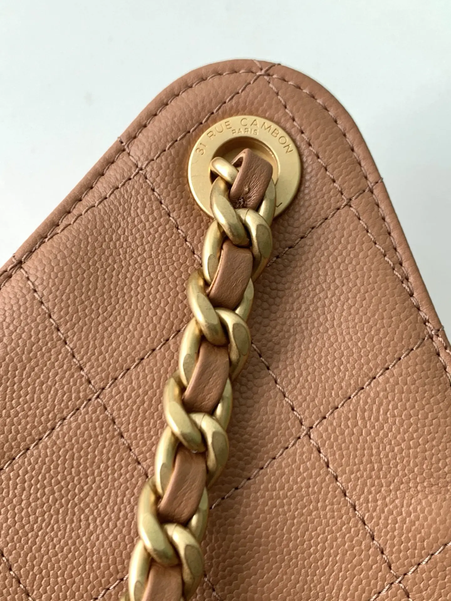 Chanel 25 Medium Handbag AS5311 Caramel