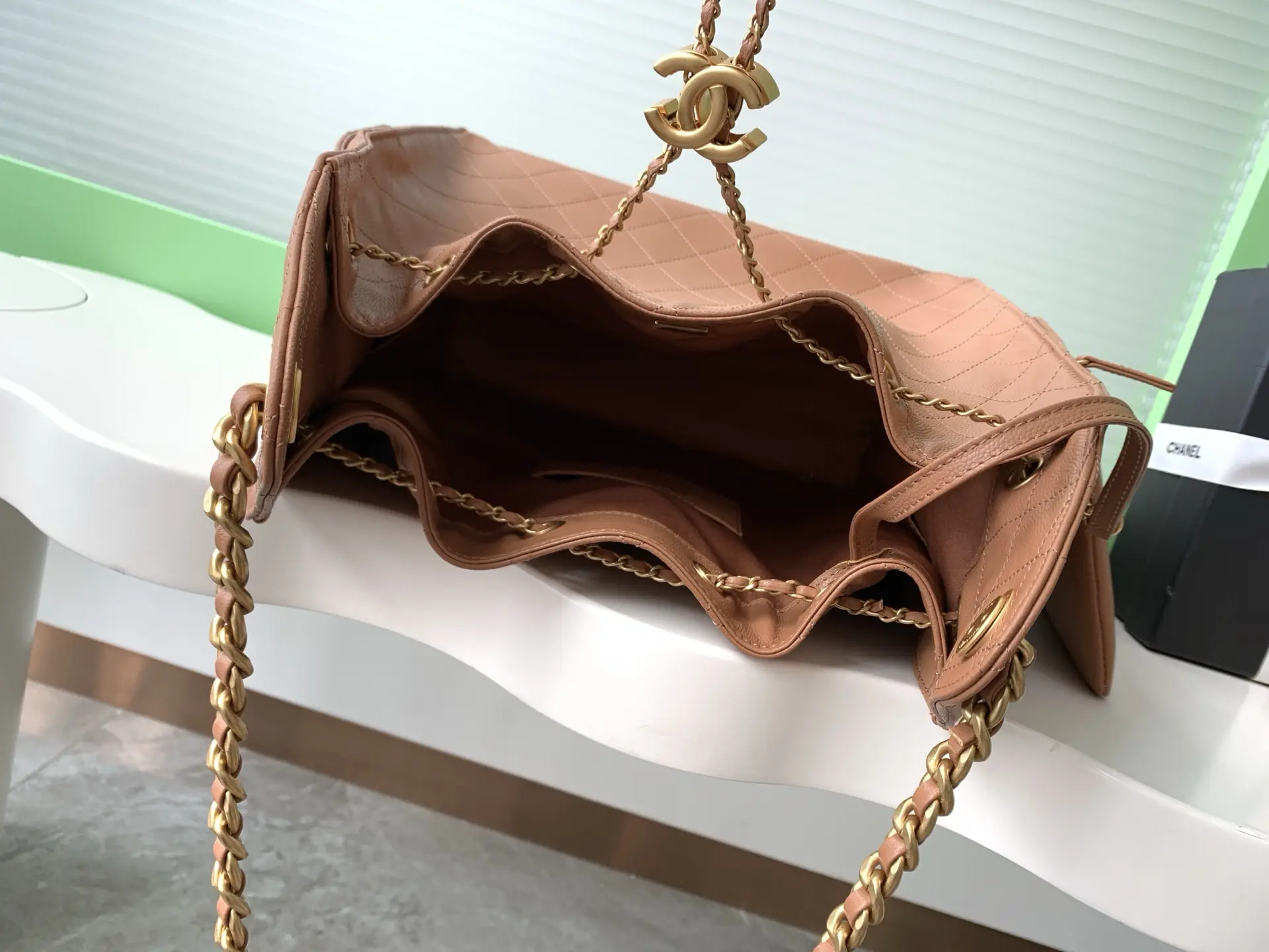 Chanel 25 Medium Handbag AS5311 Caramel