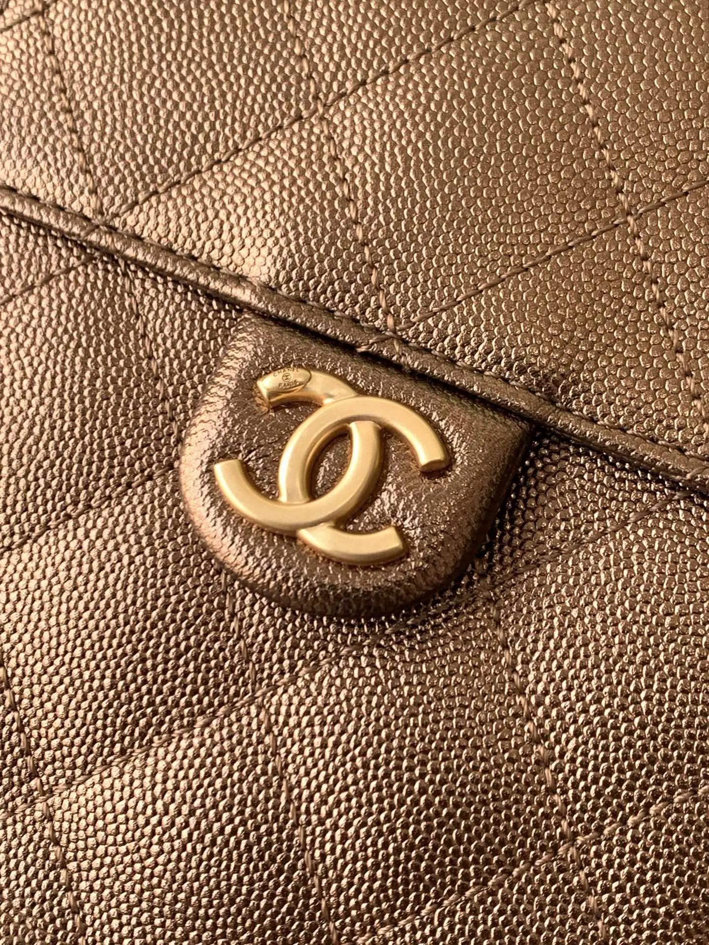 Chanel 25 Medium Handbag AS5311 Champagne Color