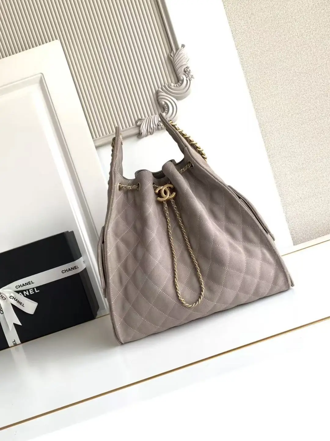 Chanel 25 Medium Handbag AS5311 Gray