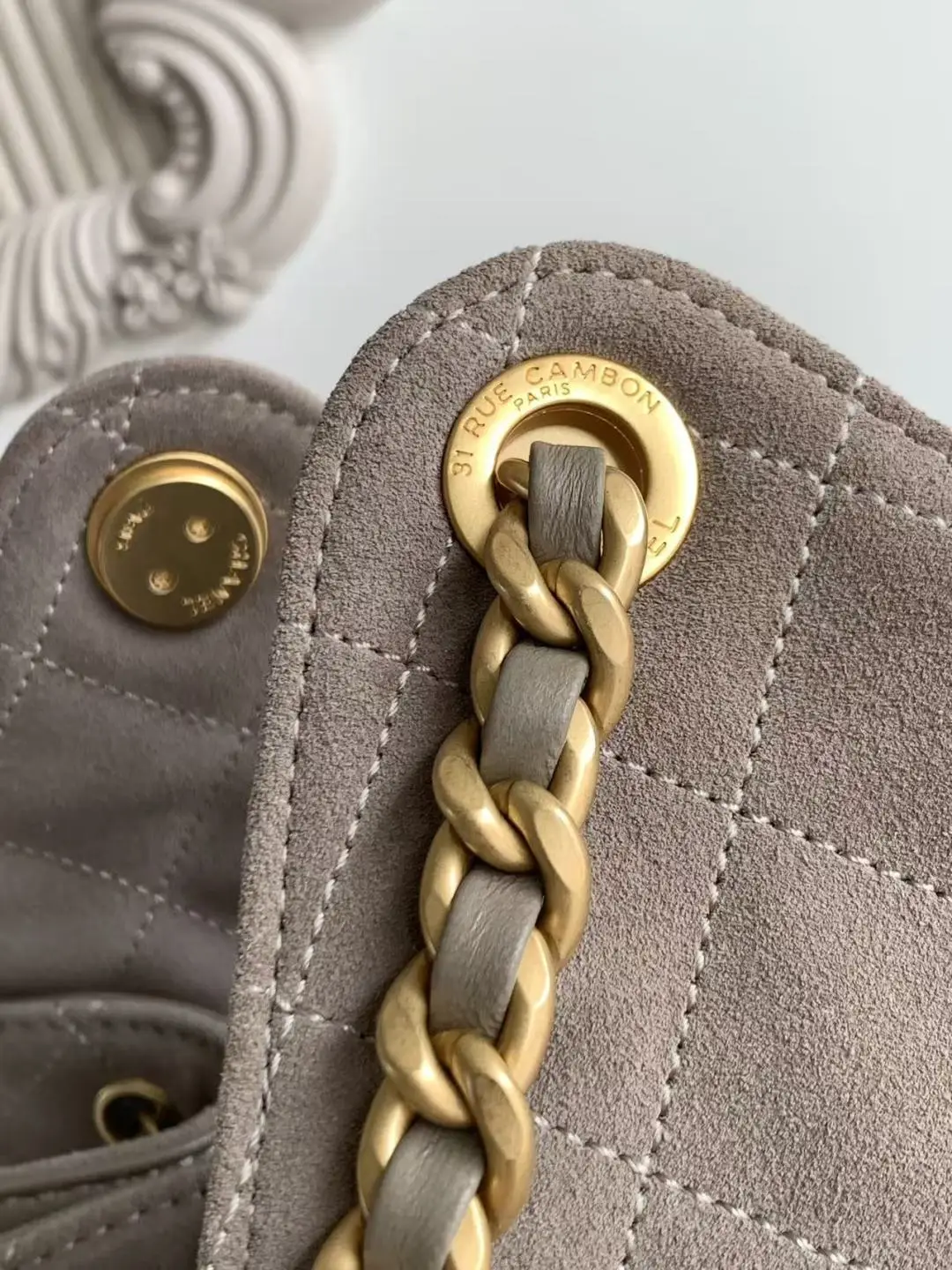 Chanel 25 Medium Handbag AS5311 Gray