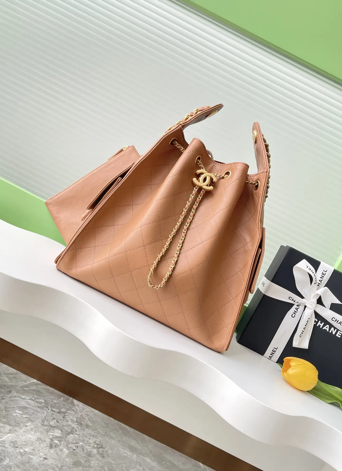 Chanel 25 Medium Handbag AS5311 Orange