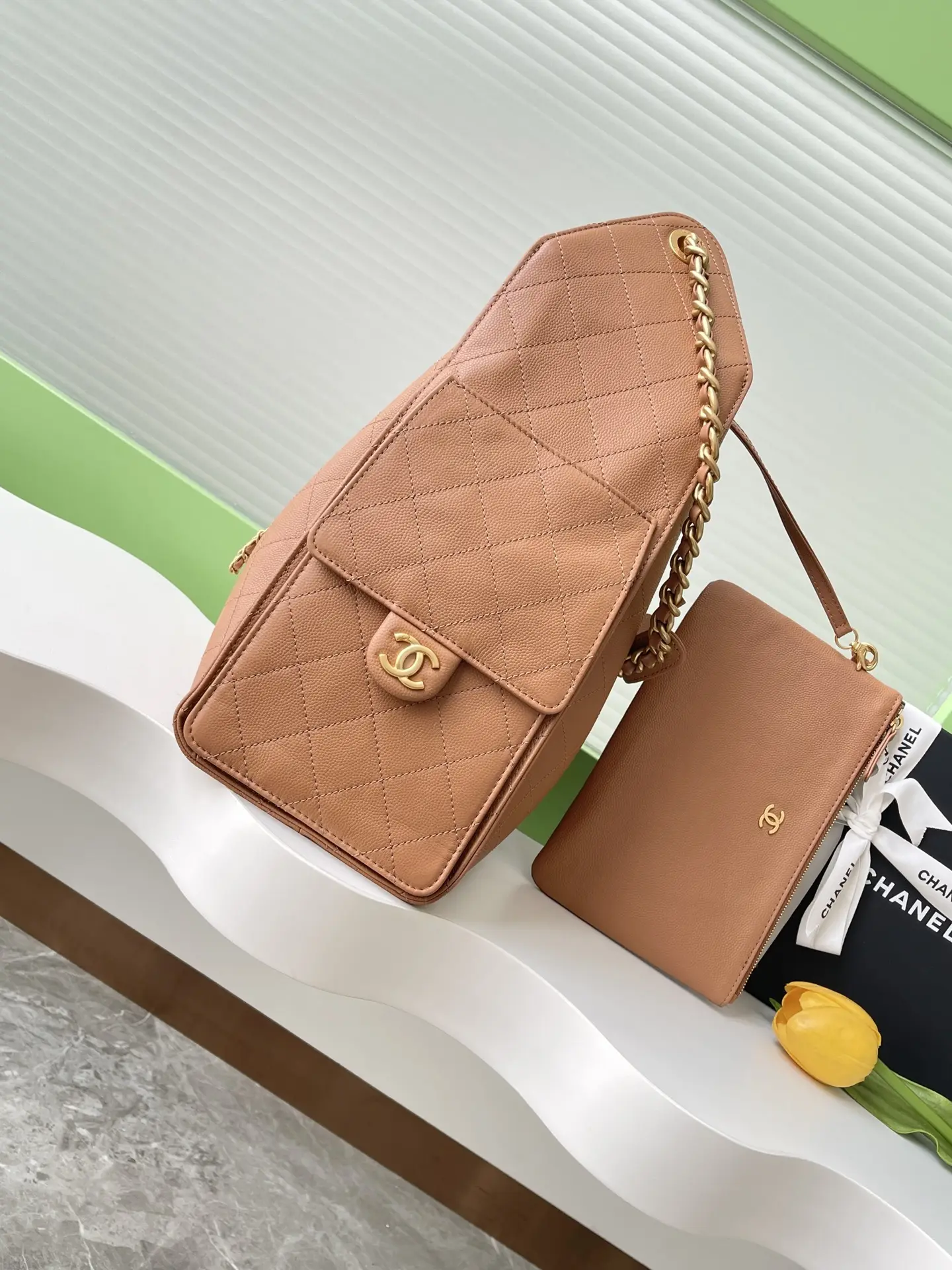 Chanel 25 Medium Handbag AS5311 Orange