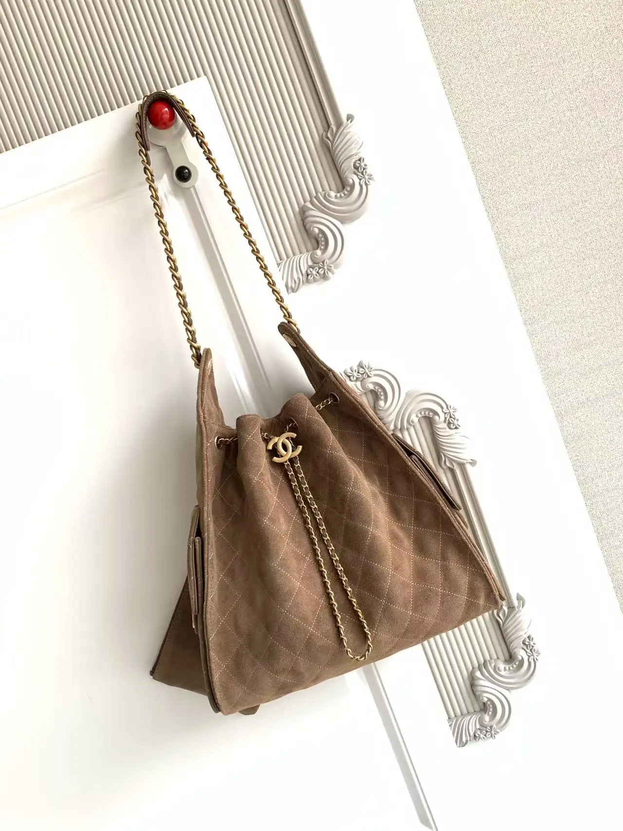 Chanel 25 Medium Handbag AS5311 Tan