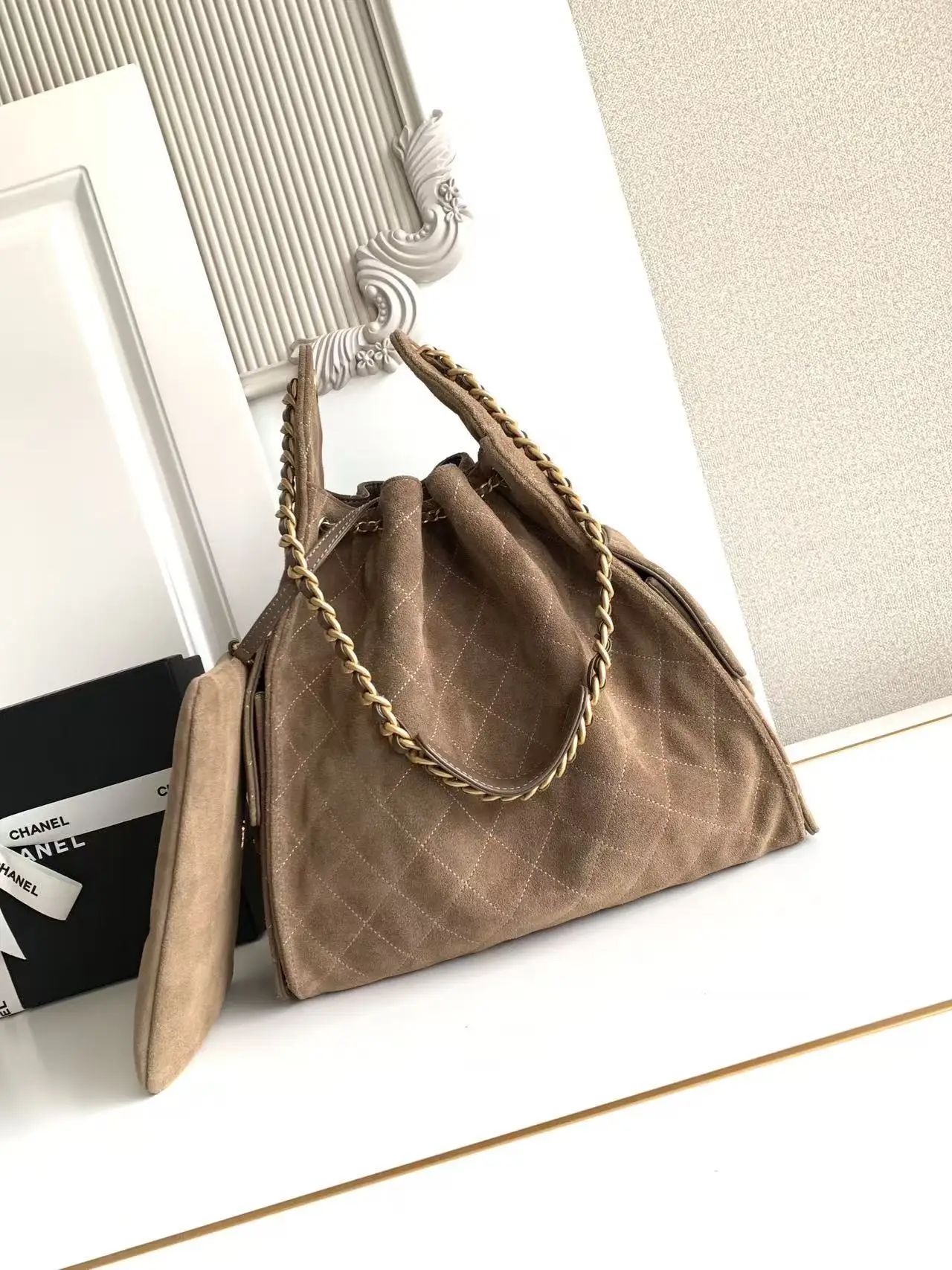 Chanel 25 Medium Handbag AS5311 Tan