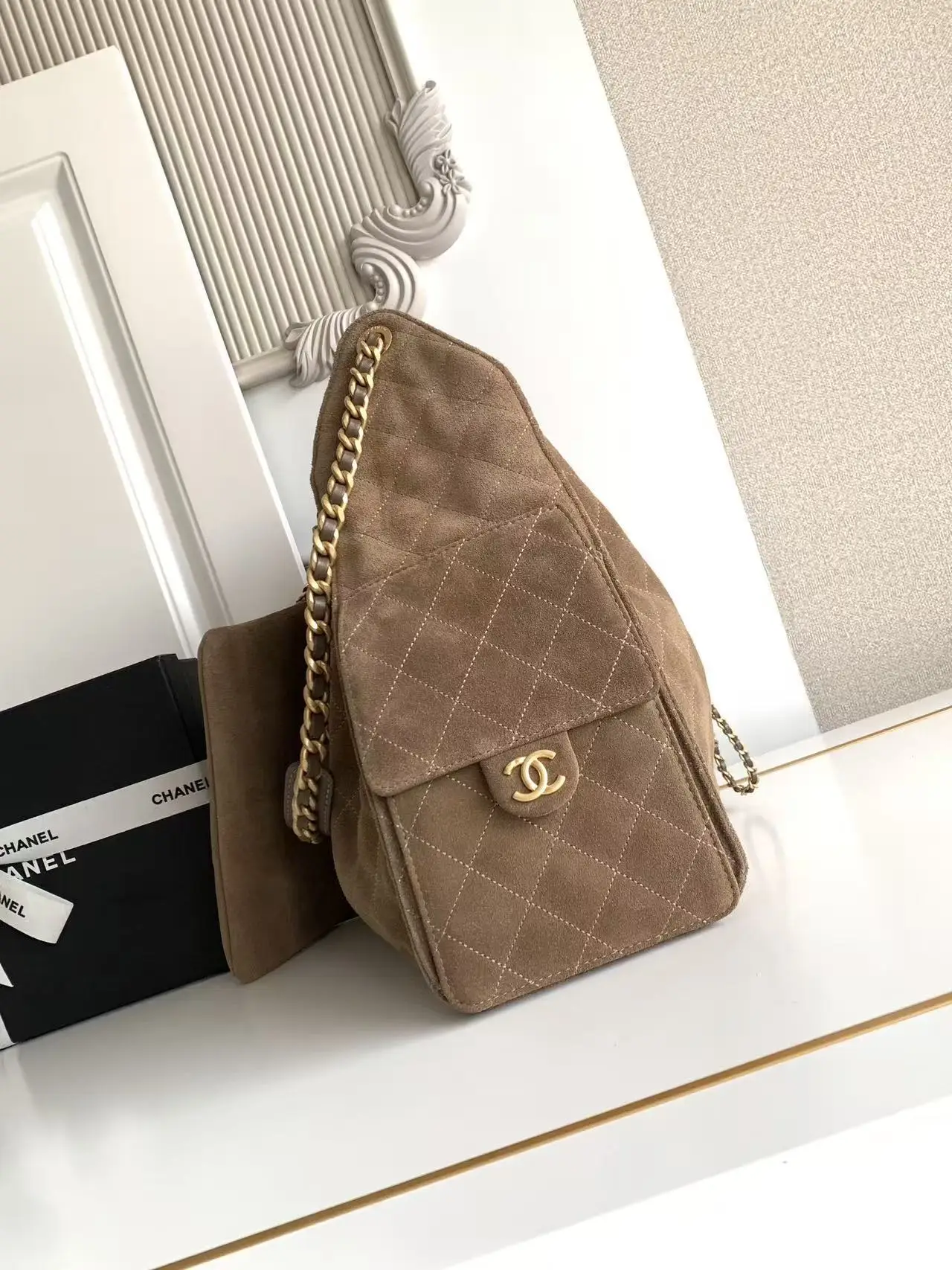 Chanel 25 Medium Handbag AS5311 Tan