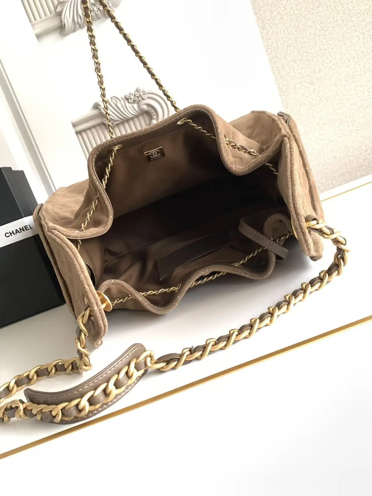 Chanel 25 Medium Handbag AS5311 Tan