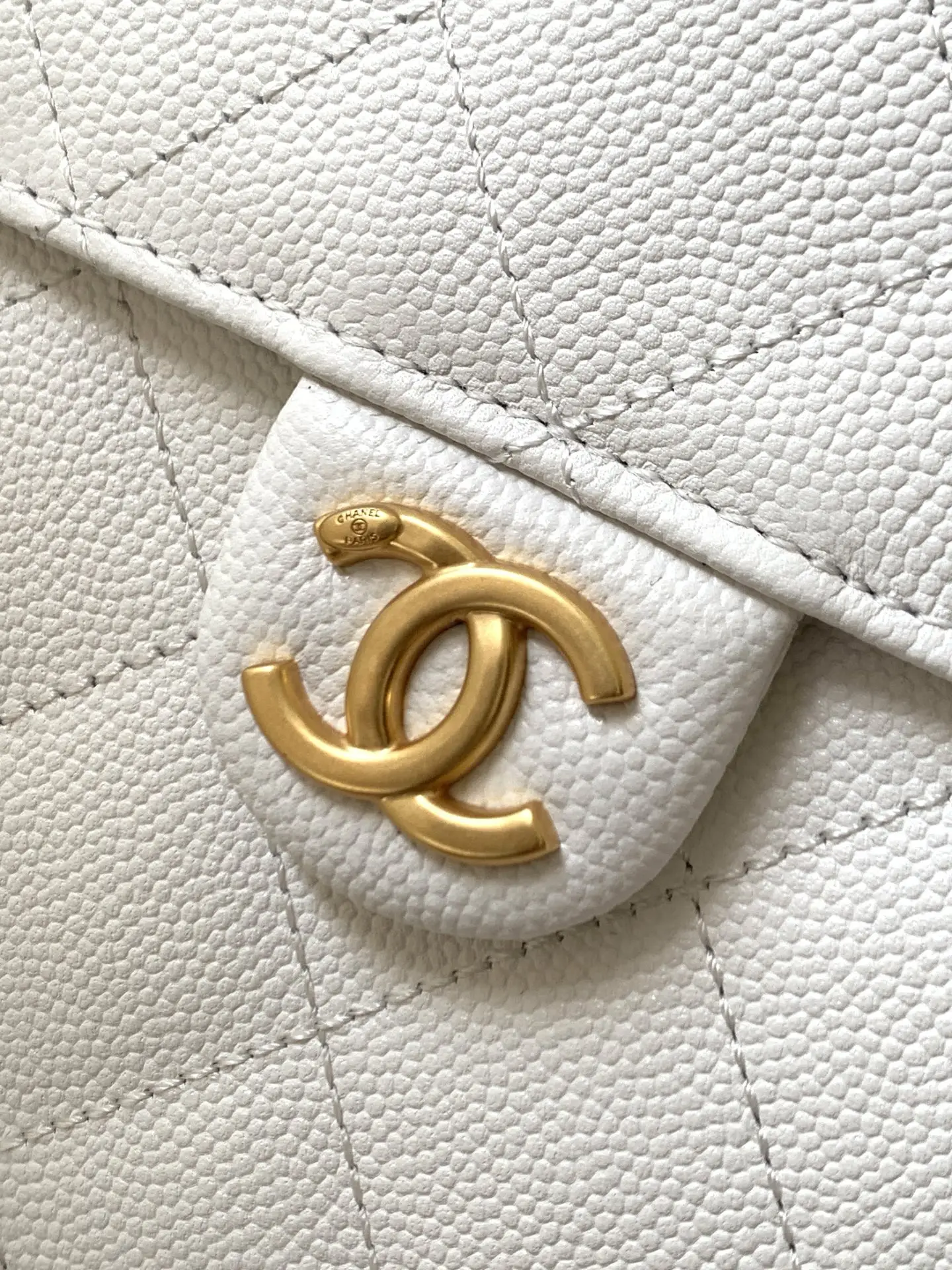Chanel 25 Medium Handbag AS5311 White