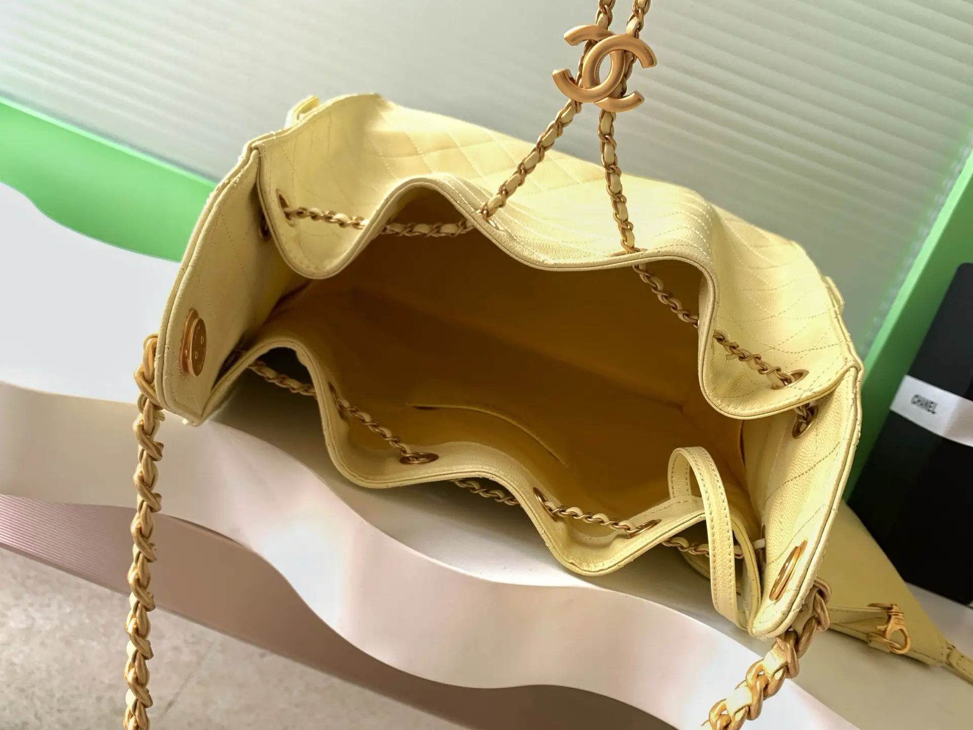 Chanel 25 Medium Handbag AS5311 Yellow