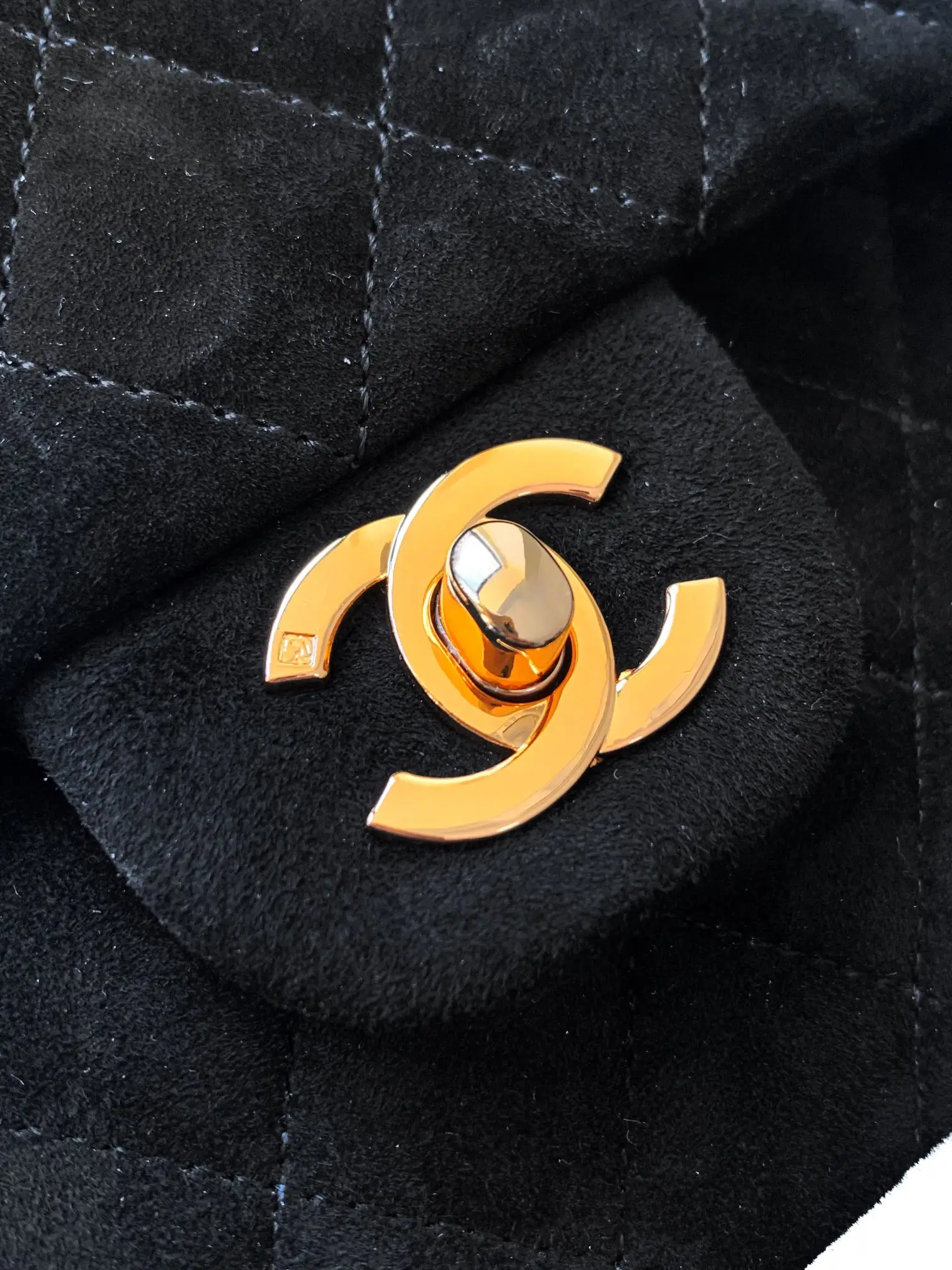 Chanel 2.55 Flap Bag Suede Black