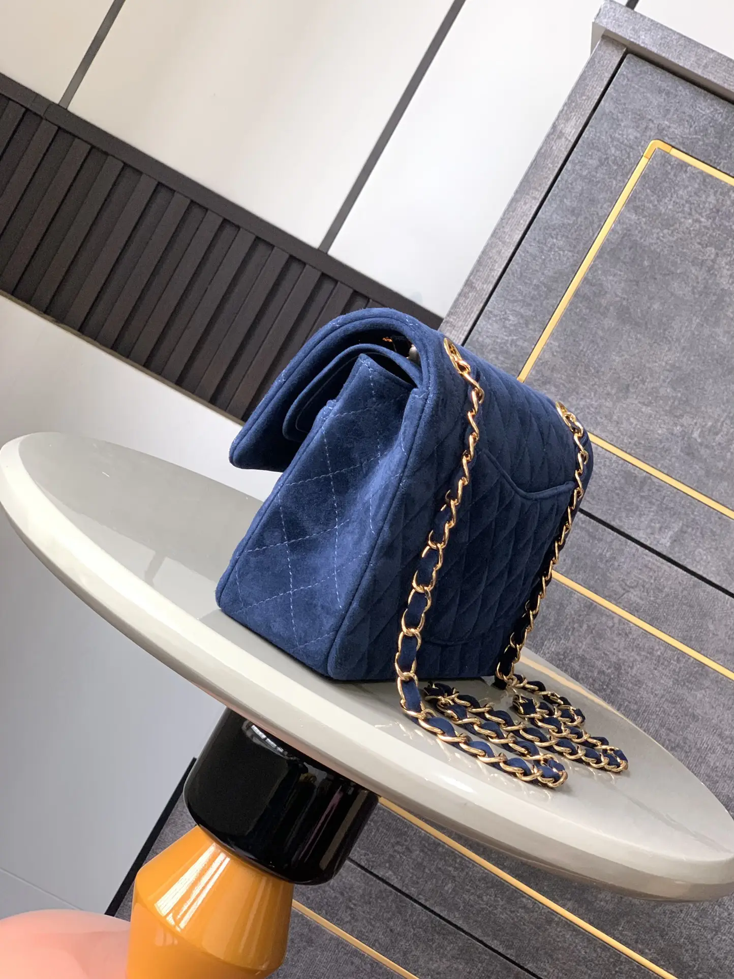 Chanel 2.55 Flap Bag Suede Royal Blue
