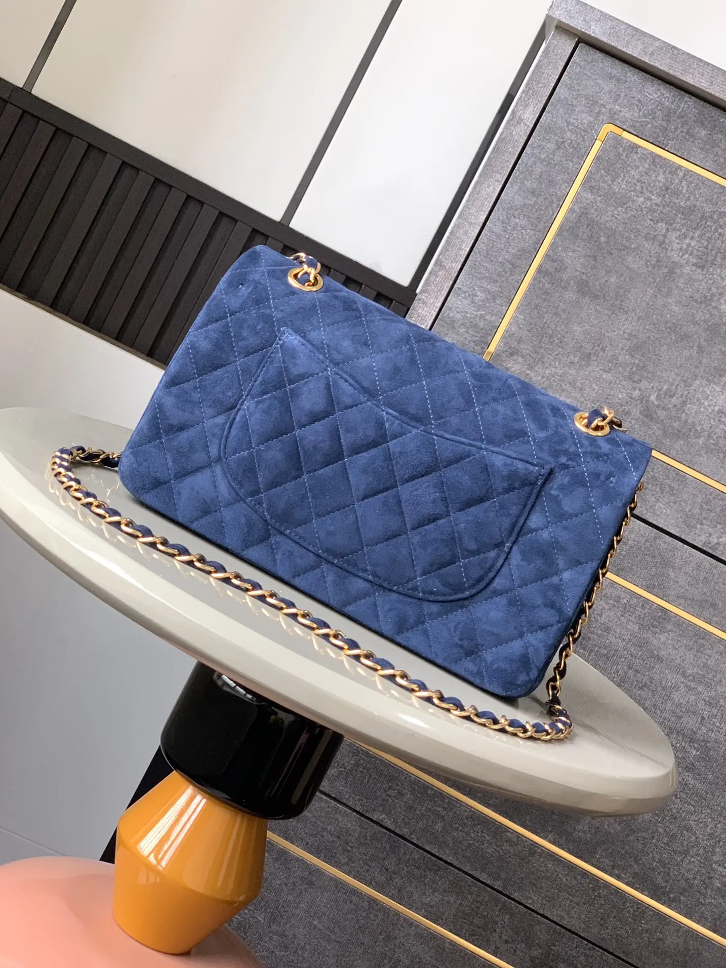 Chanel 2.55 Flap Bag Suede Royal Blue