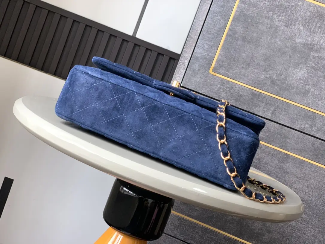 Chanel 2.55 Flap Bag Suede Royal Blue