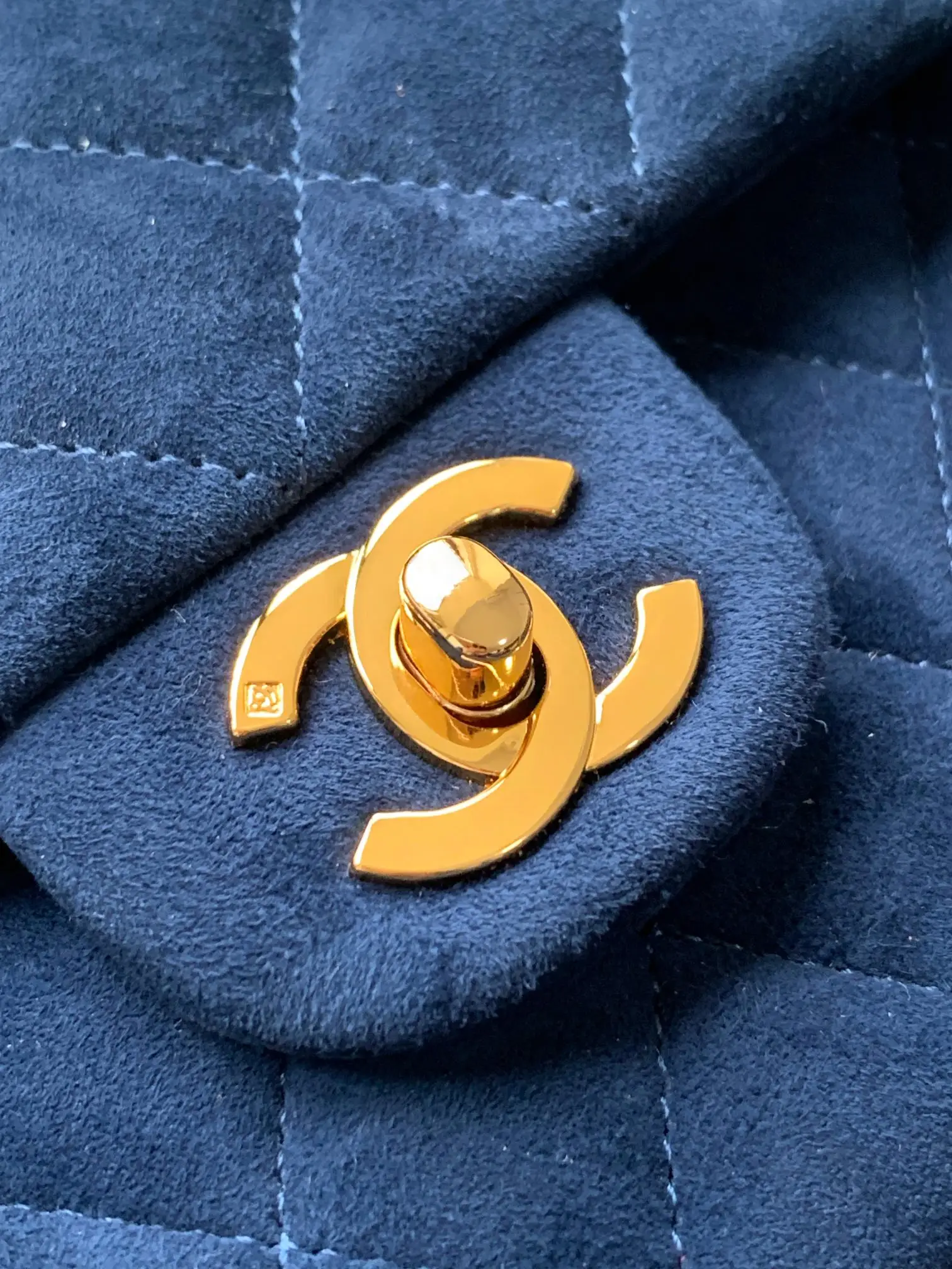 Chanel 2.55 Flap Bag Suede Royal Blue