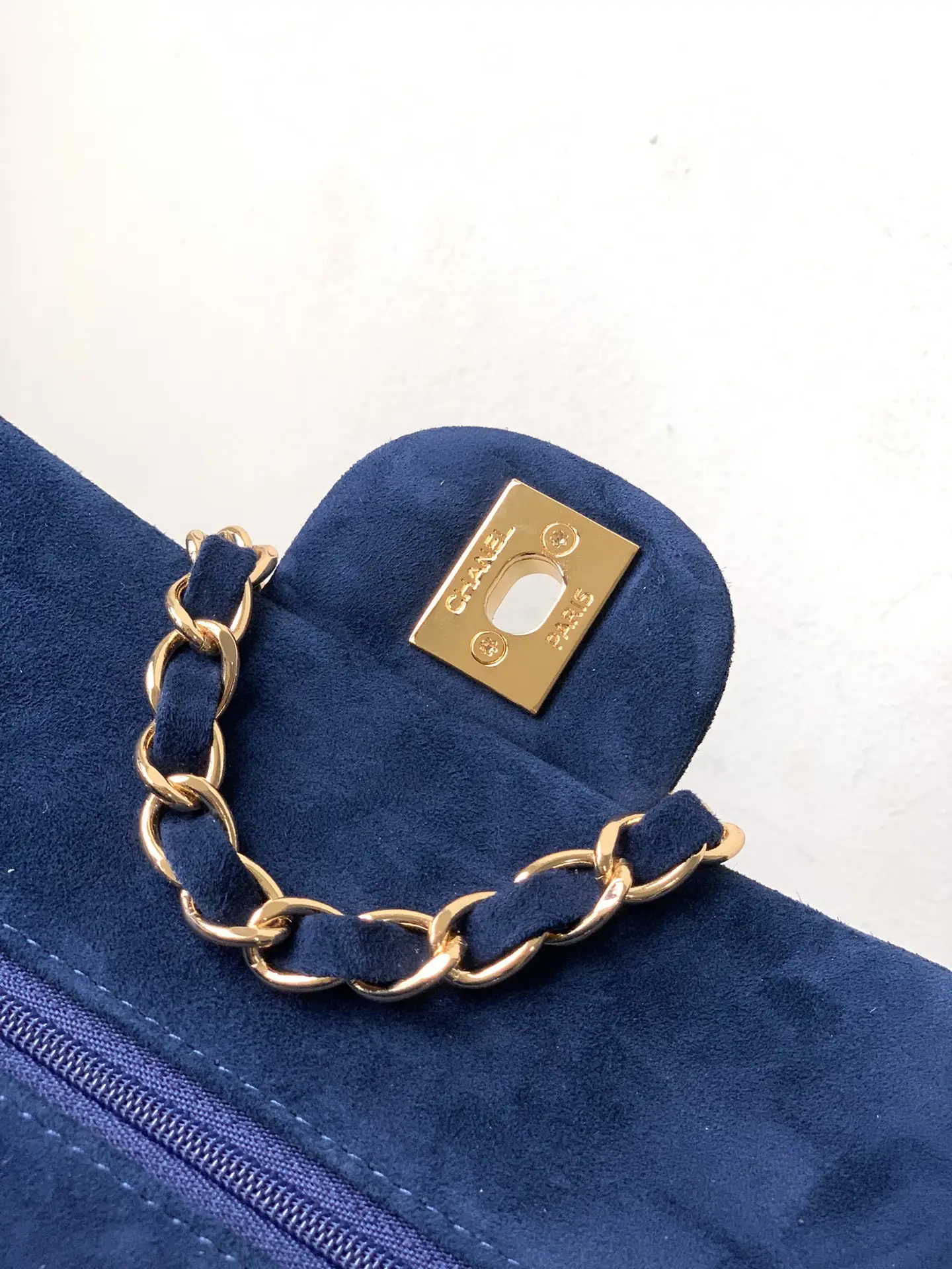 Chanel 2.55 Flap Bag Suede Royal Blue