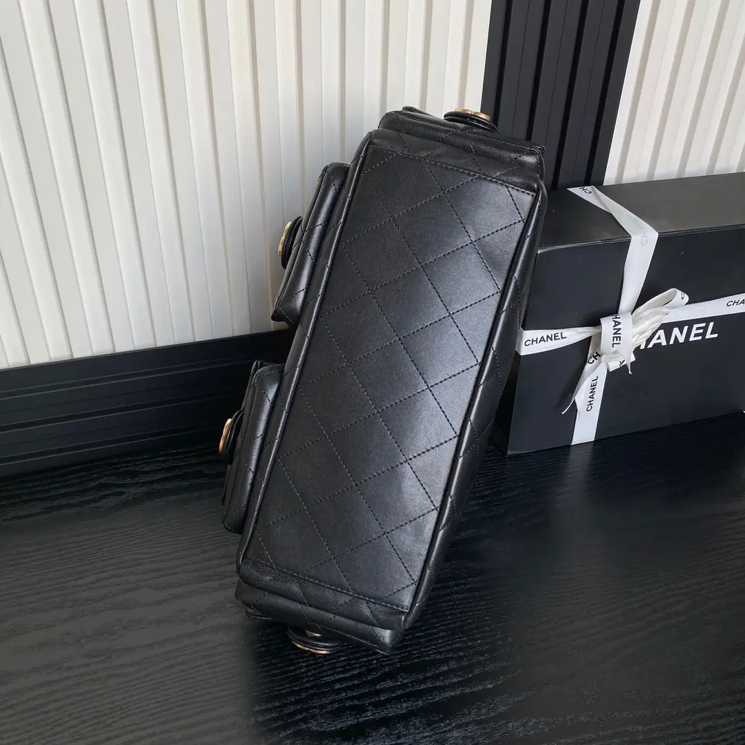 Chanel 25C Maxi Hobo Bag AS5302 Black