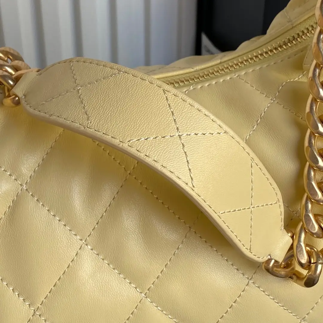 Chanel 25C Maxi Hobo Bag AS5302 Yellow