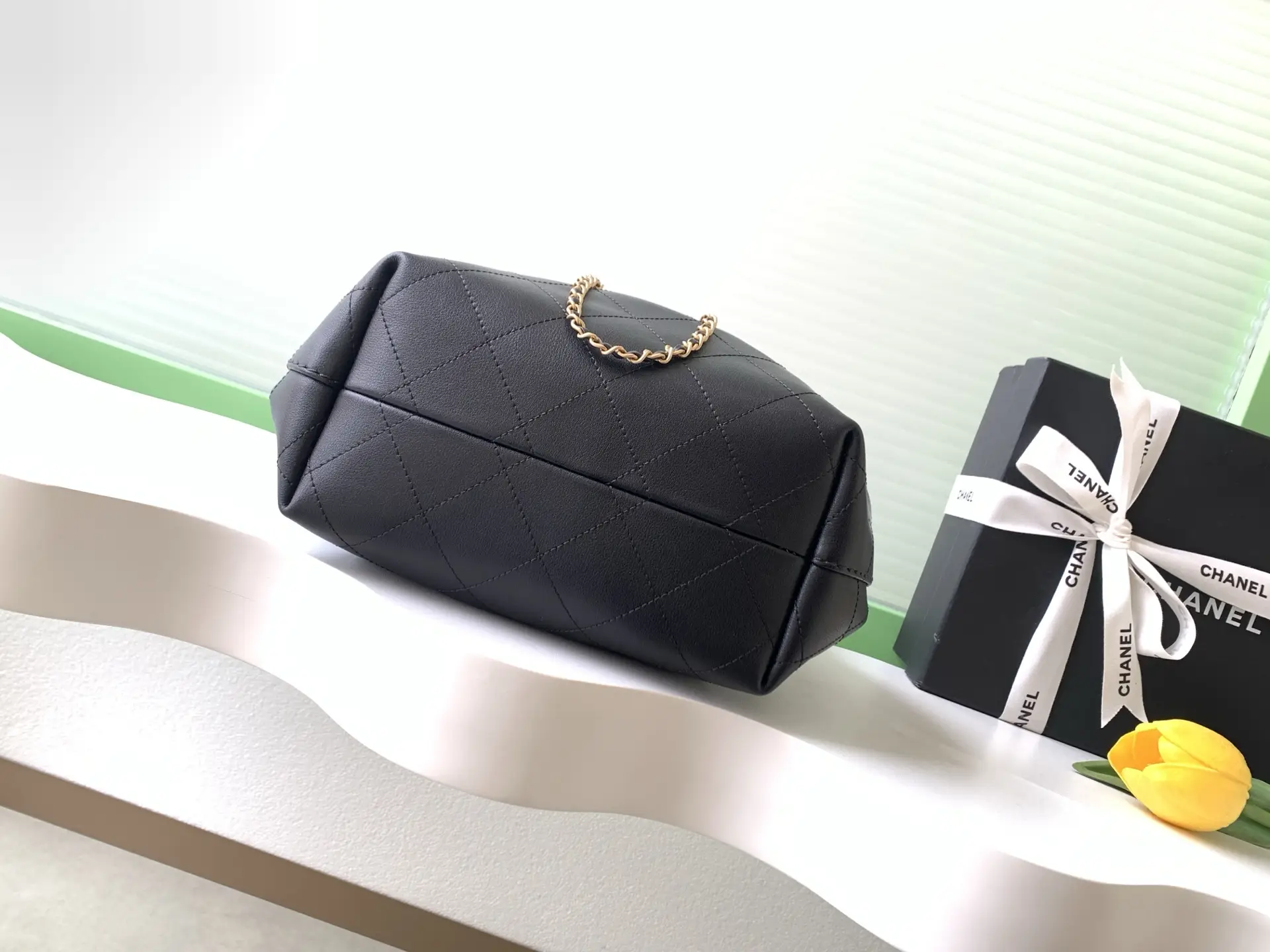 Chanel 26C Hobo Handbag AS5976 Black