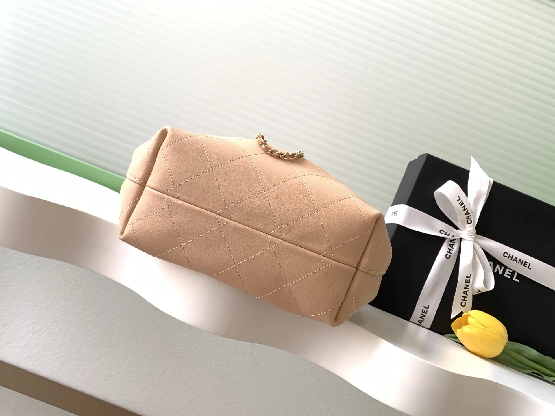 Chanel 26C Hobo Handbag AS5976 Coral