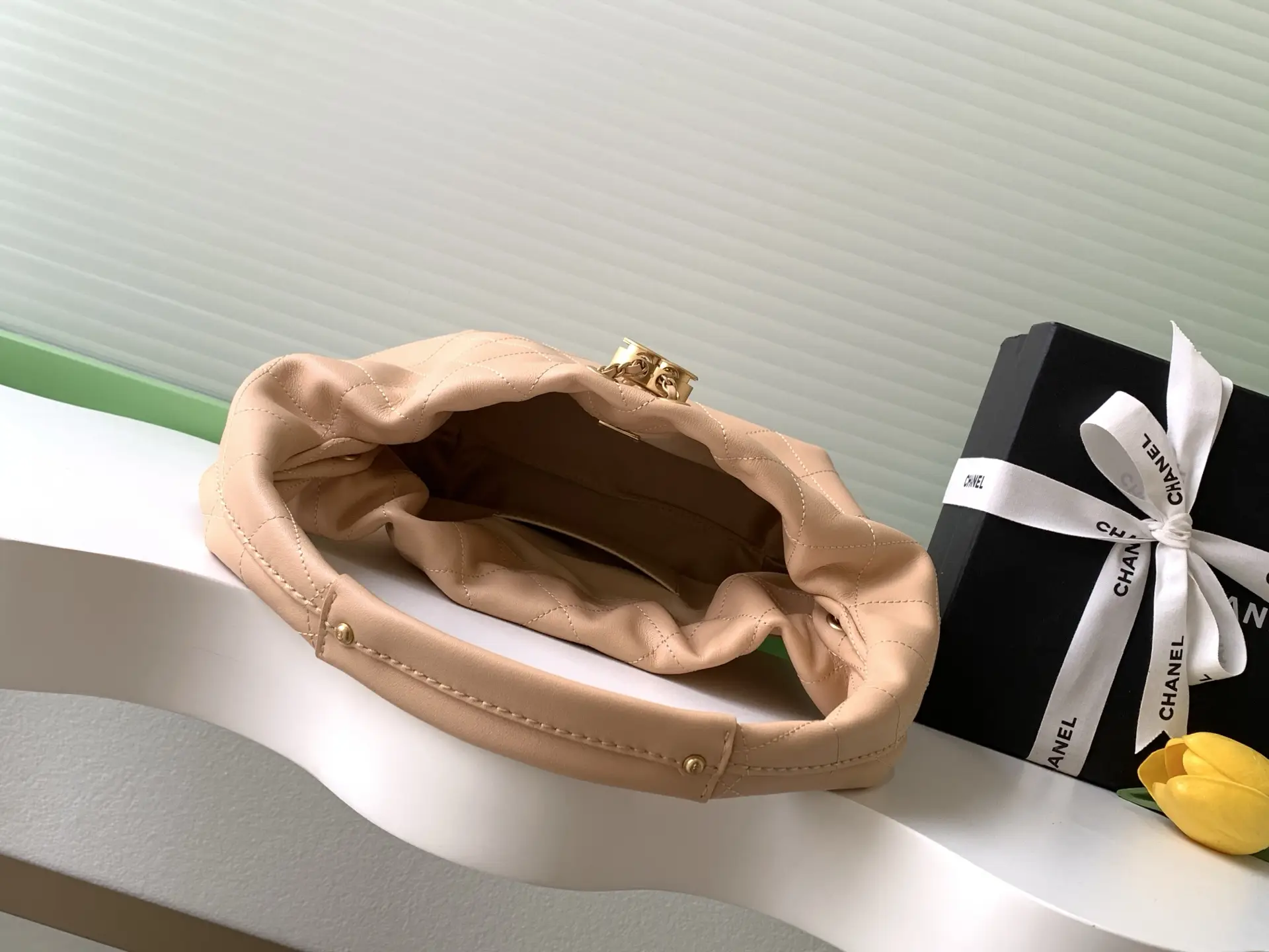 Chanel 26C Hobo Handbag AS5976 Coral