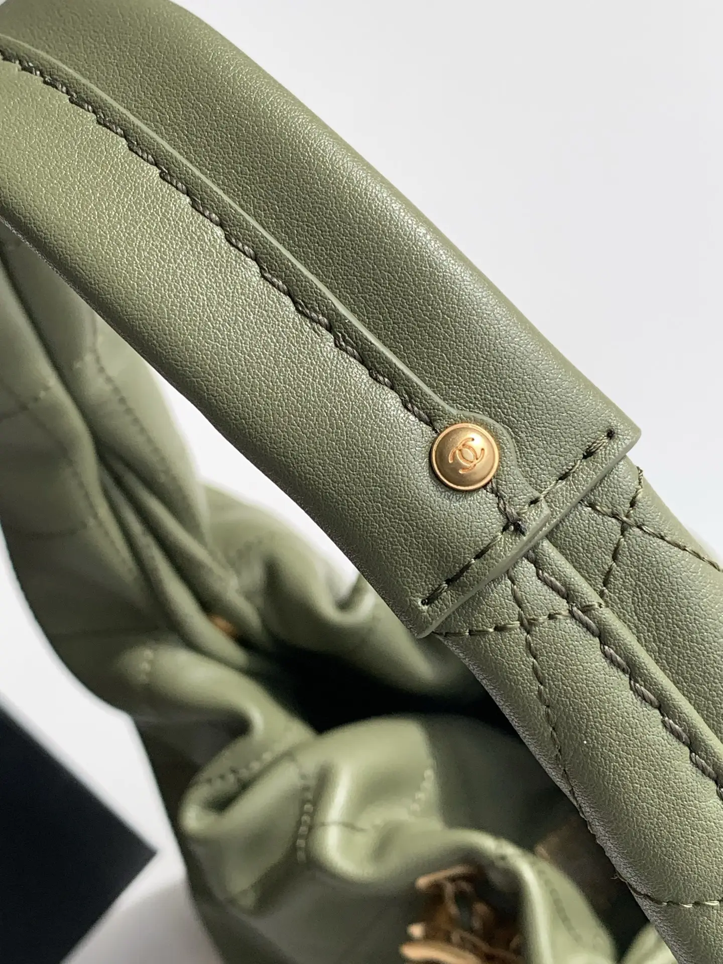 Chanel 26C Hobo Handbag AS5976 Olive Green