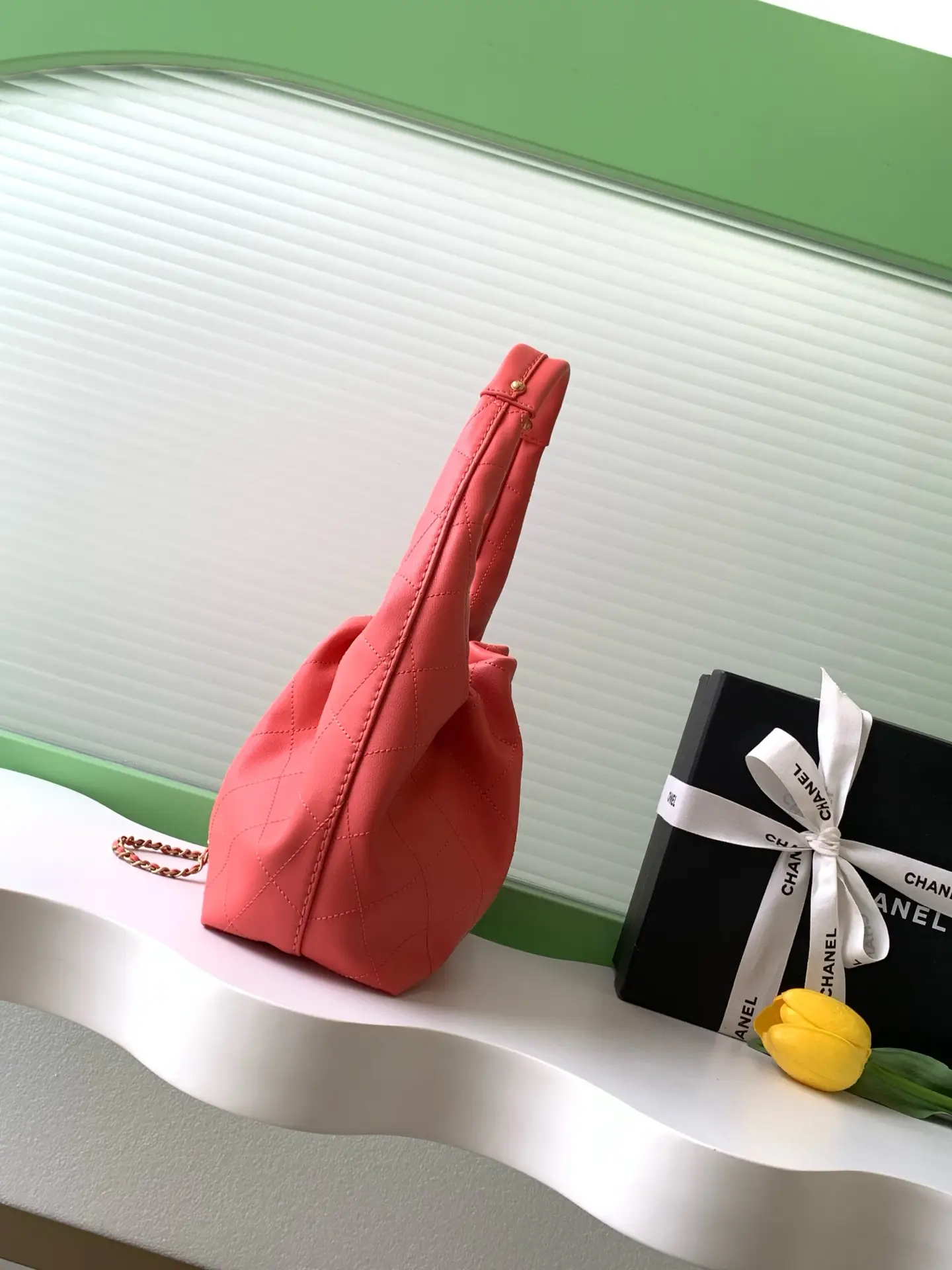 Chanel 26C Hobo Handbag AS5976 Red