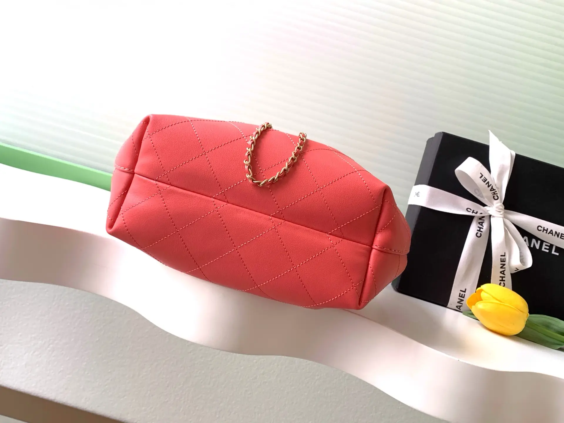 Chanel 26C Hobo Handbag AS5976 Red