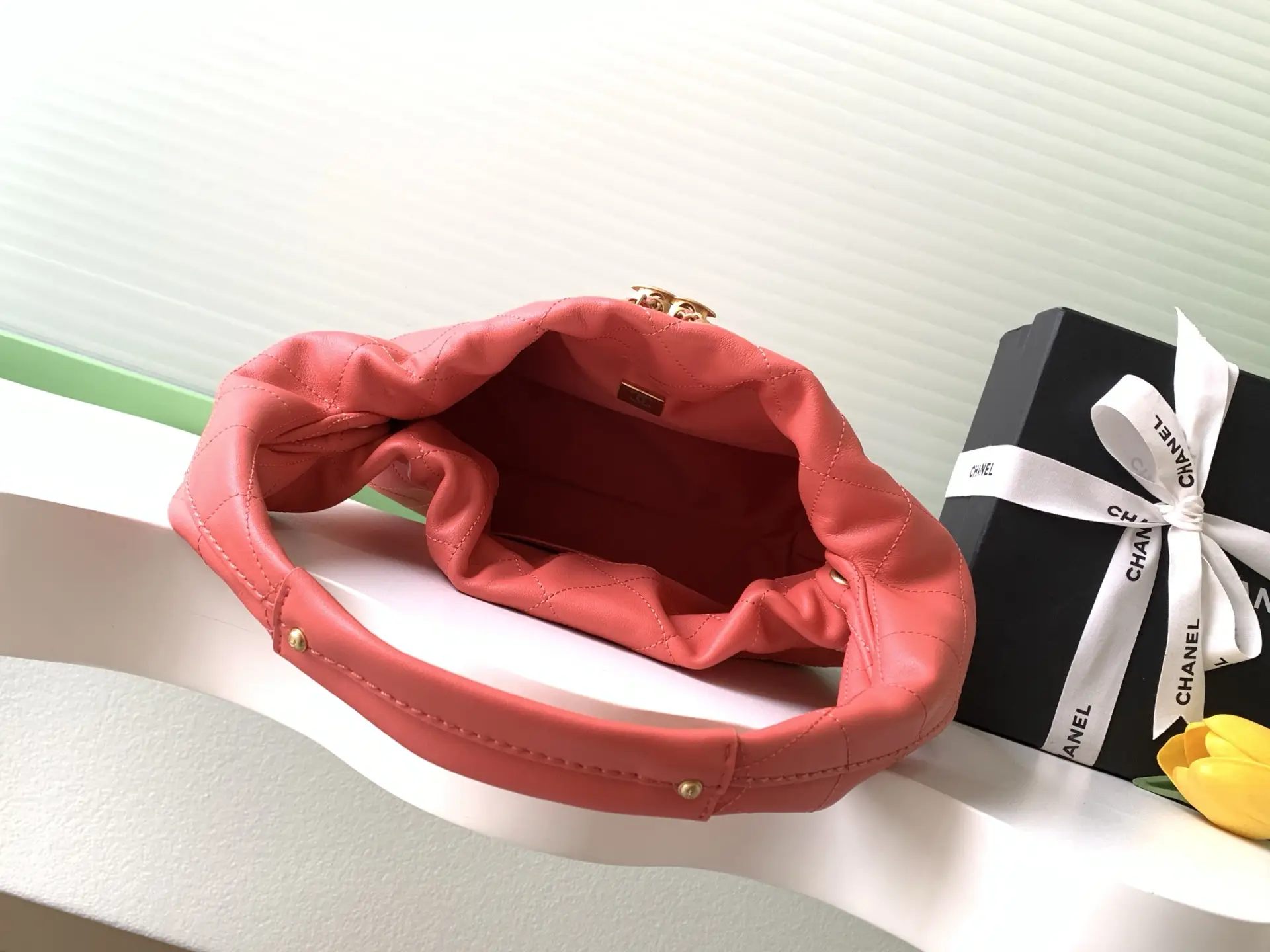 Chanel 26C Hobo Handbag AS5976 Red