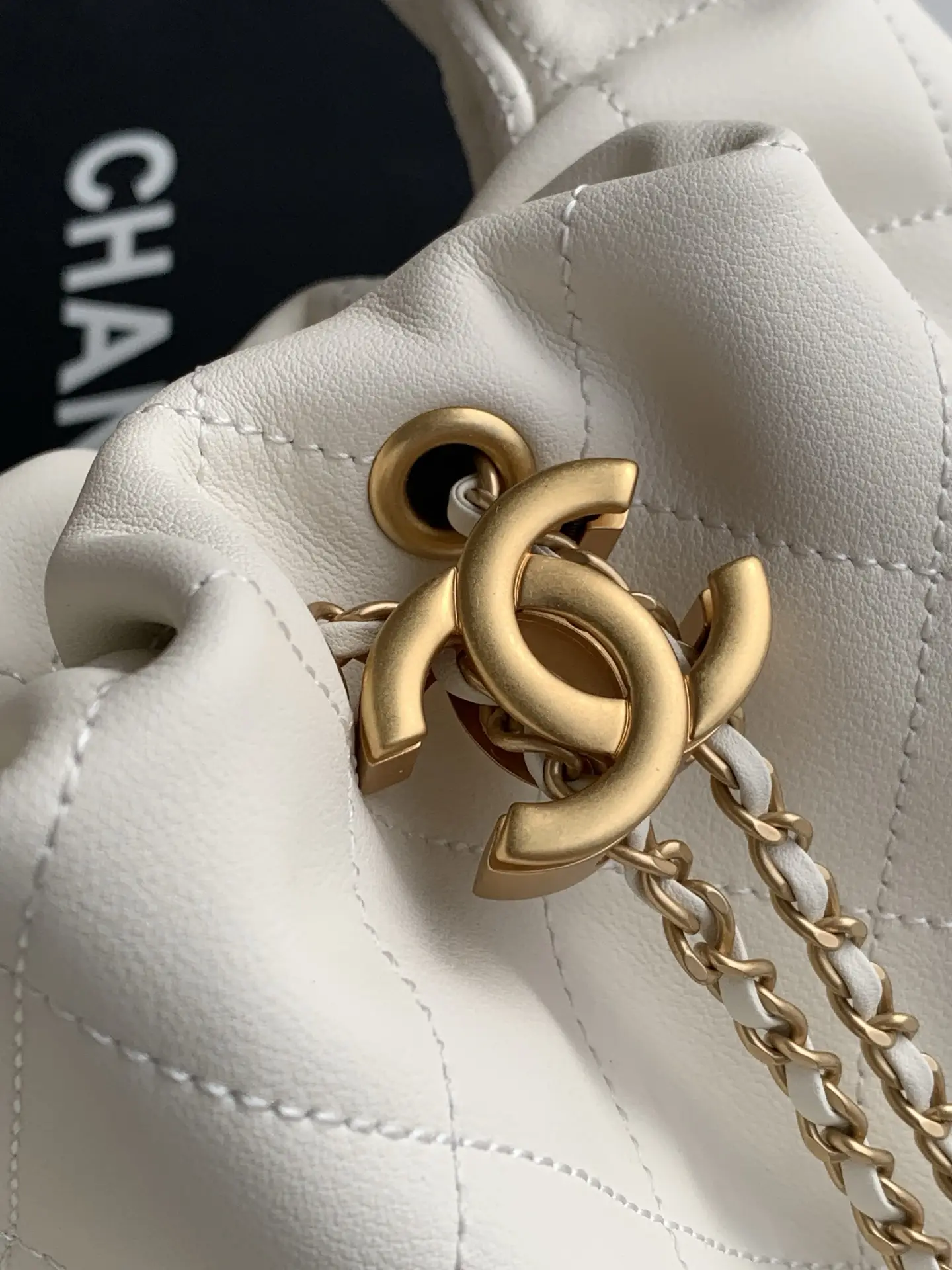 Chanel 26C Hobo Handbag AS5976 White