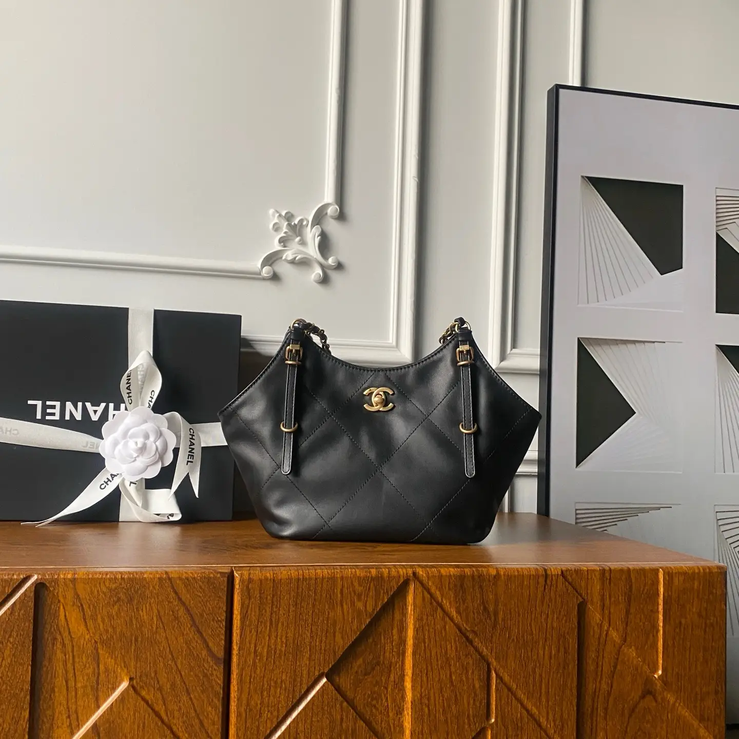 Chanel 26C Mini Tote AS6015 Black