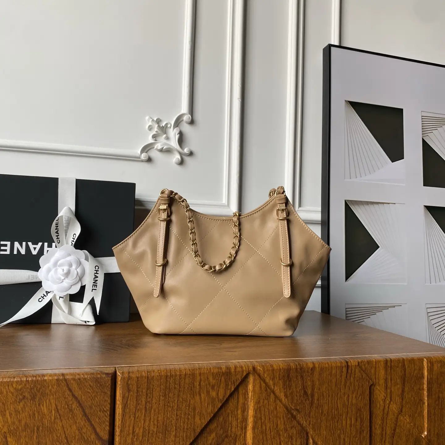 Chanel 26C Mini Tote AS6015 Beige