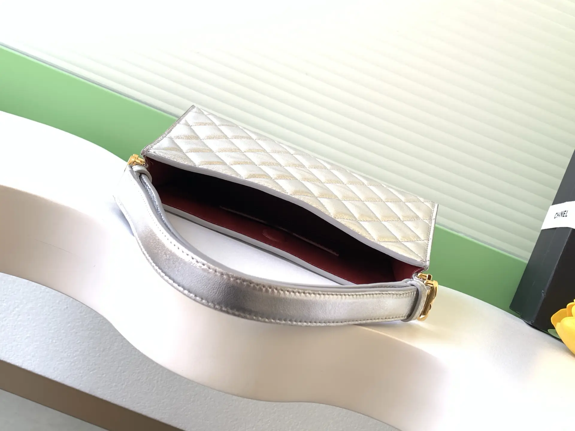 Chanel 26X Hobo Bag AS6045 Sliver